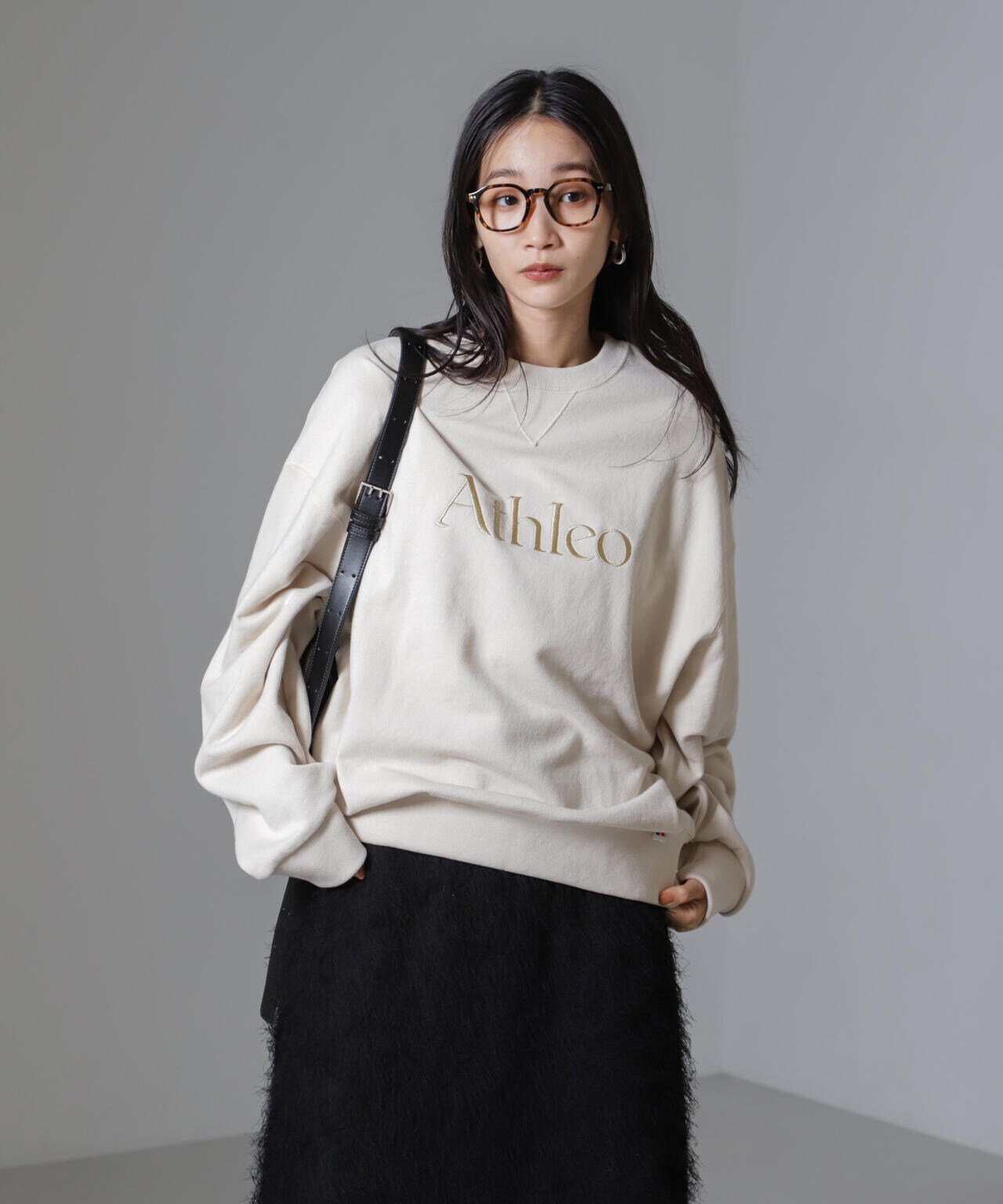 RUSSELL ATHLETIC/別注 Sweat Crew Neck Emb.Shirt 6714223043