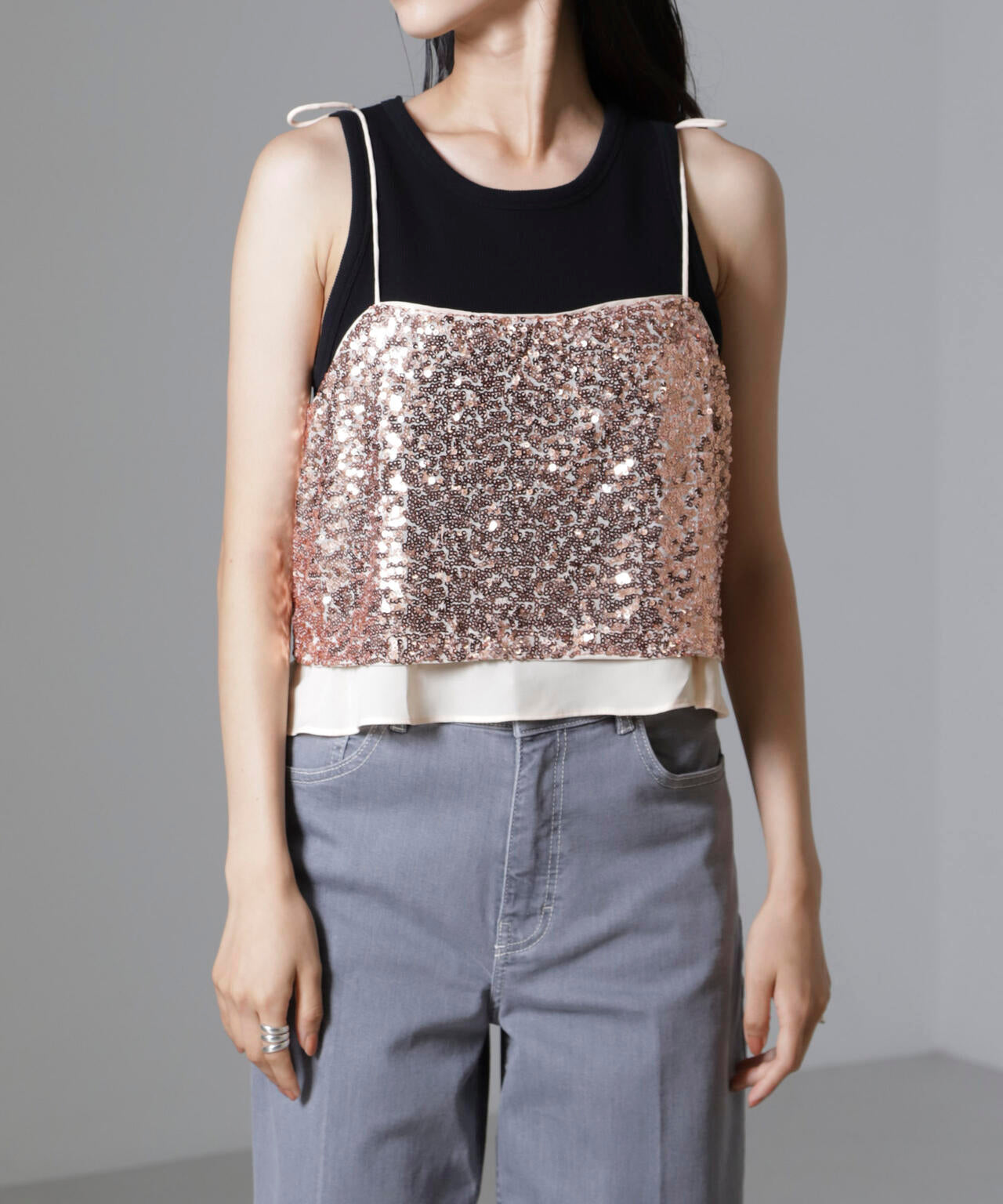 Baum und Pferdgarten/Sequins チューブキャミ(セットアップ可) 6714225002