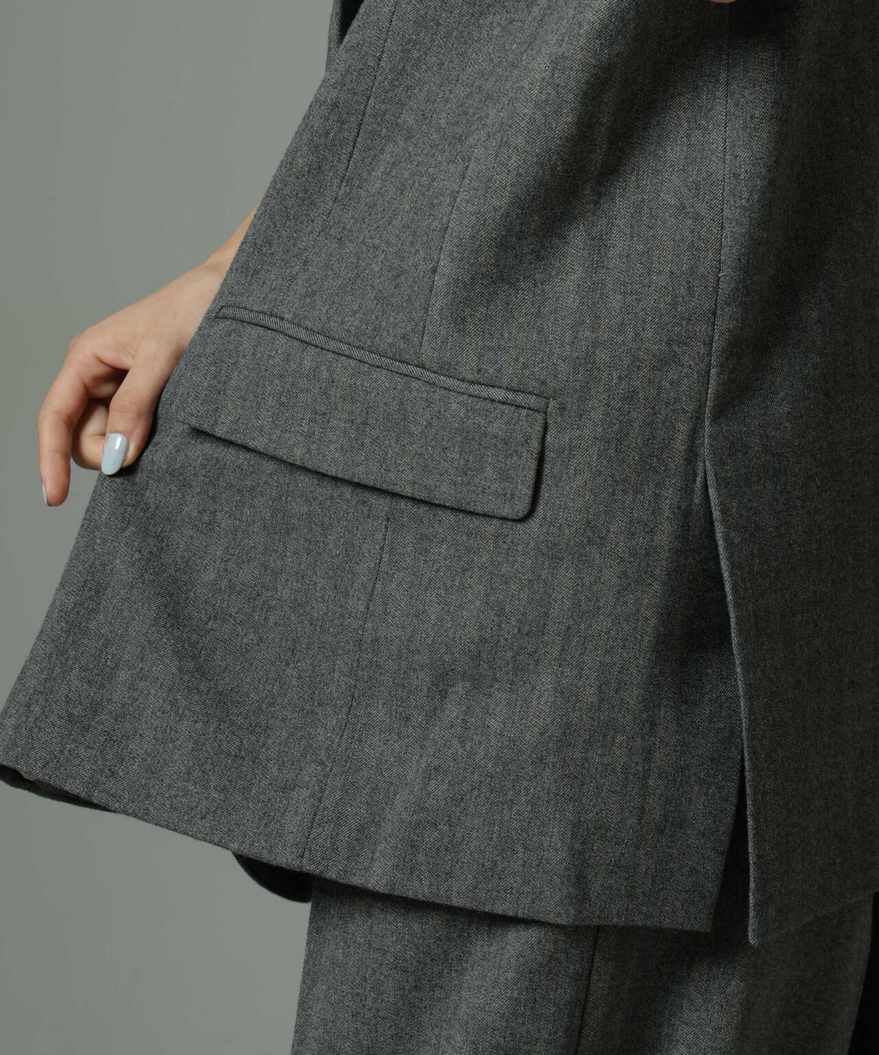 SECOND FEMALE/Hollanda Oversize Waistcoat(セットアップ可) 6714225004