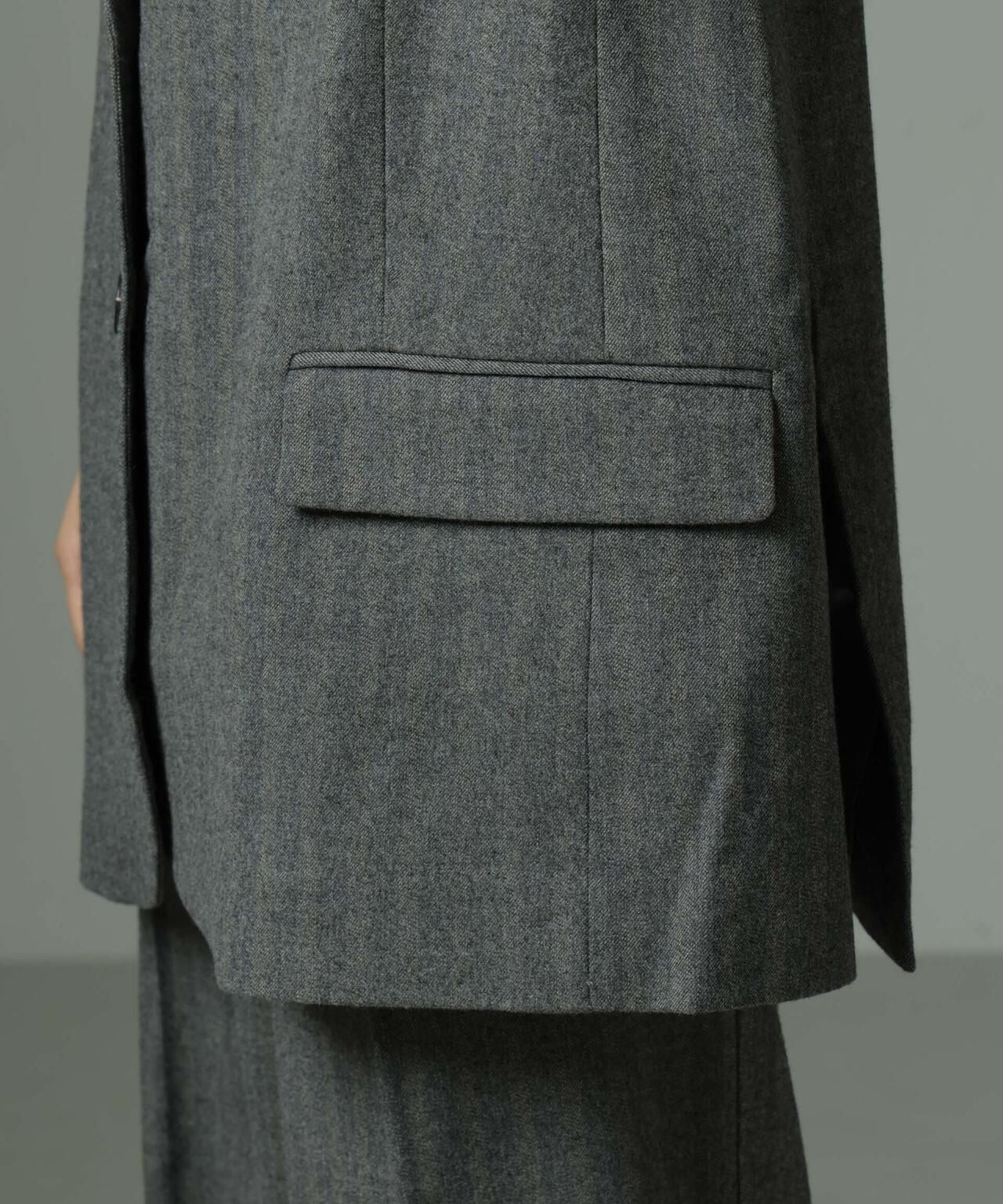 SECOND FEMALE/Hollanda Oversize Waistcoat(セットアップ可) 6714225004