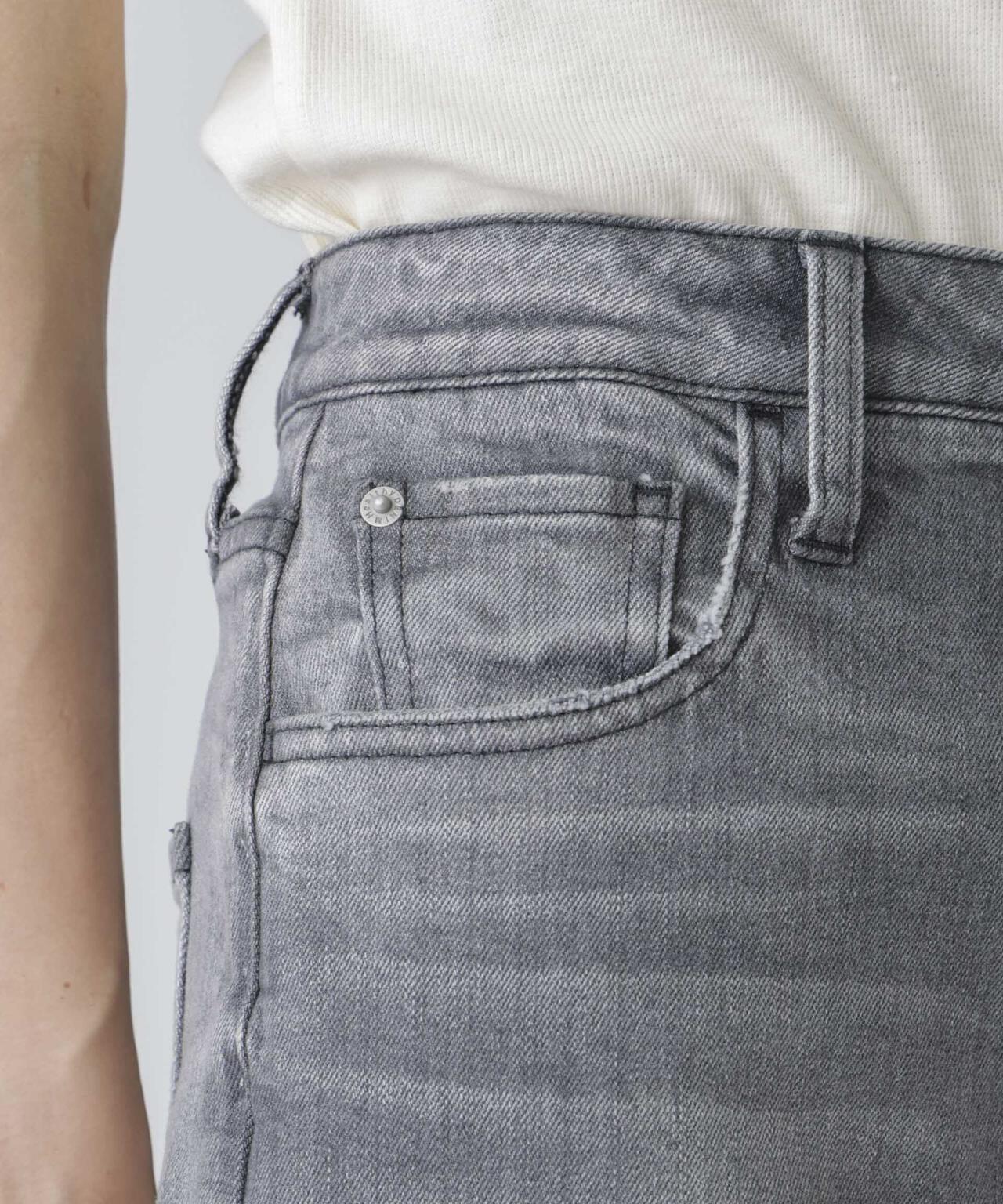 Healthy DENIM/別注 Pink Pepper ワイドストレートデニム グレー 6714227016