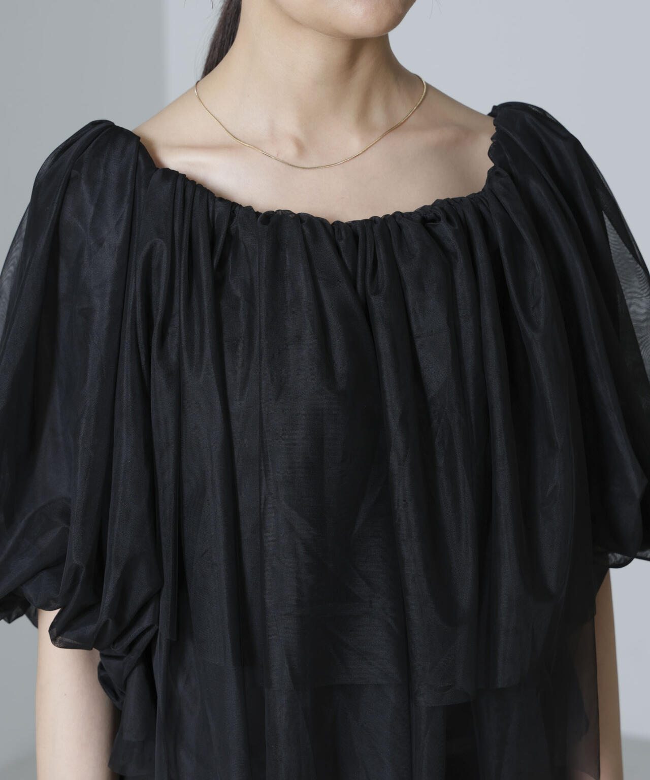 troisiemechaco/TULLE DOUBLECLOTH セットアップパンツ 6714229001