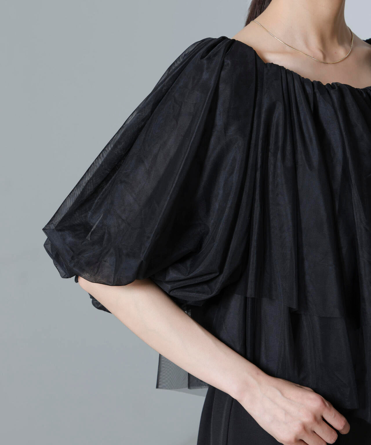 troisiemechaco/TULLE DOUBLECLOTH セットアップパンツ 6714229001