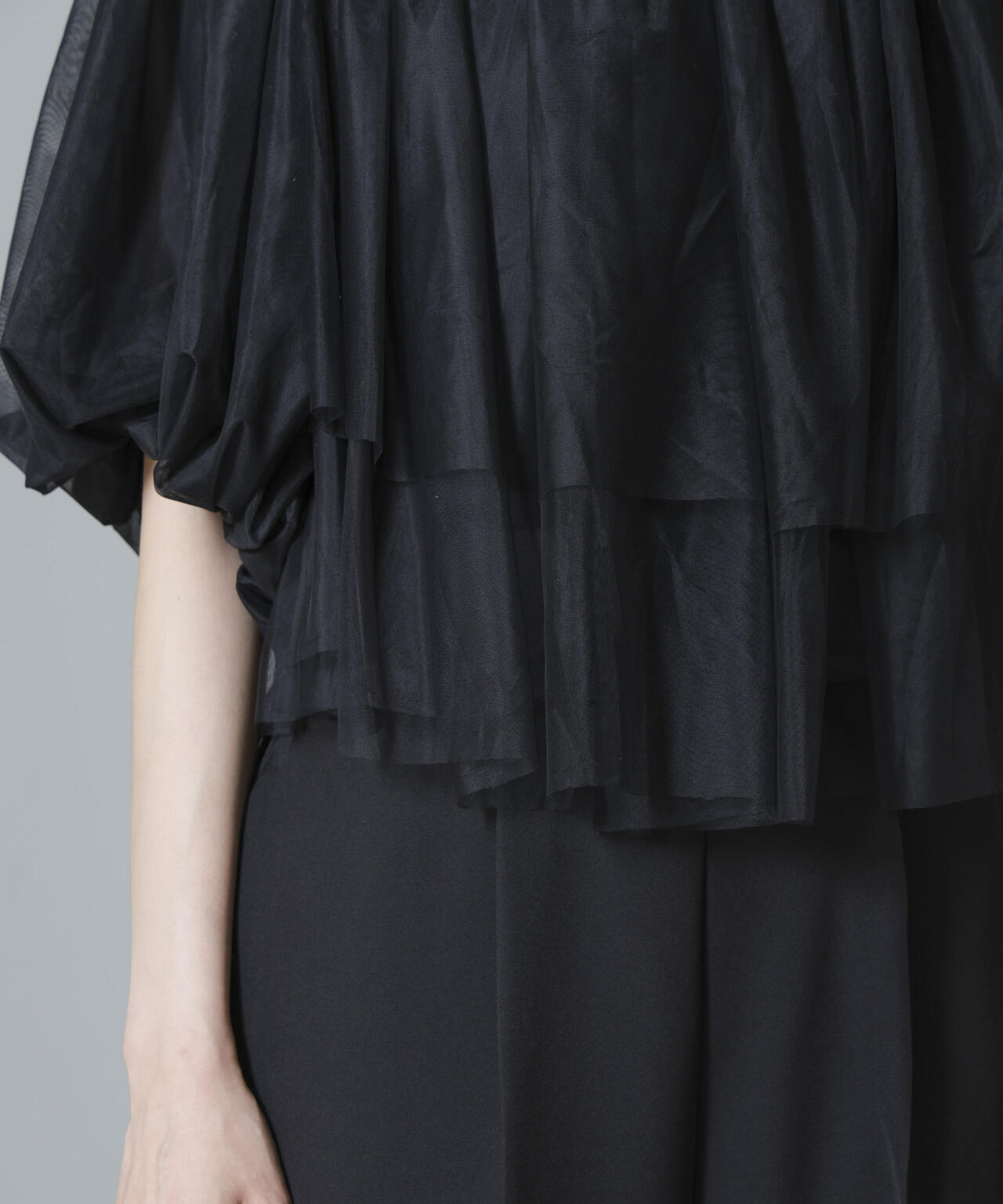 troisiemechaco/TULLE DOUBLECLOTH セットアップパンツ 6714229001