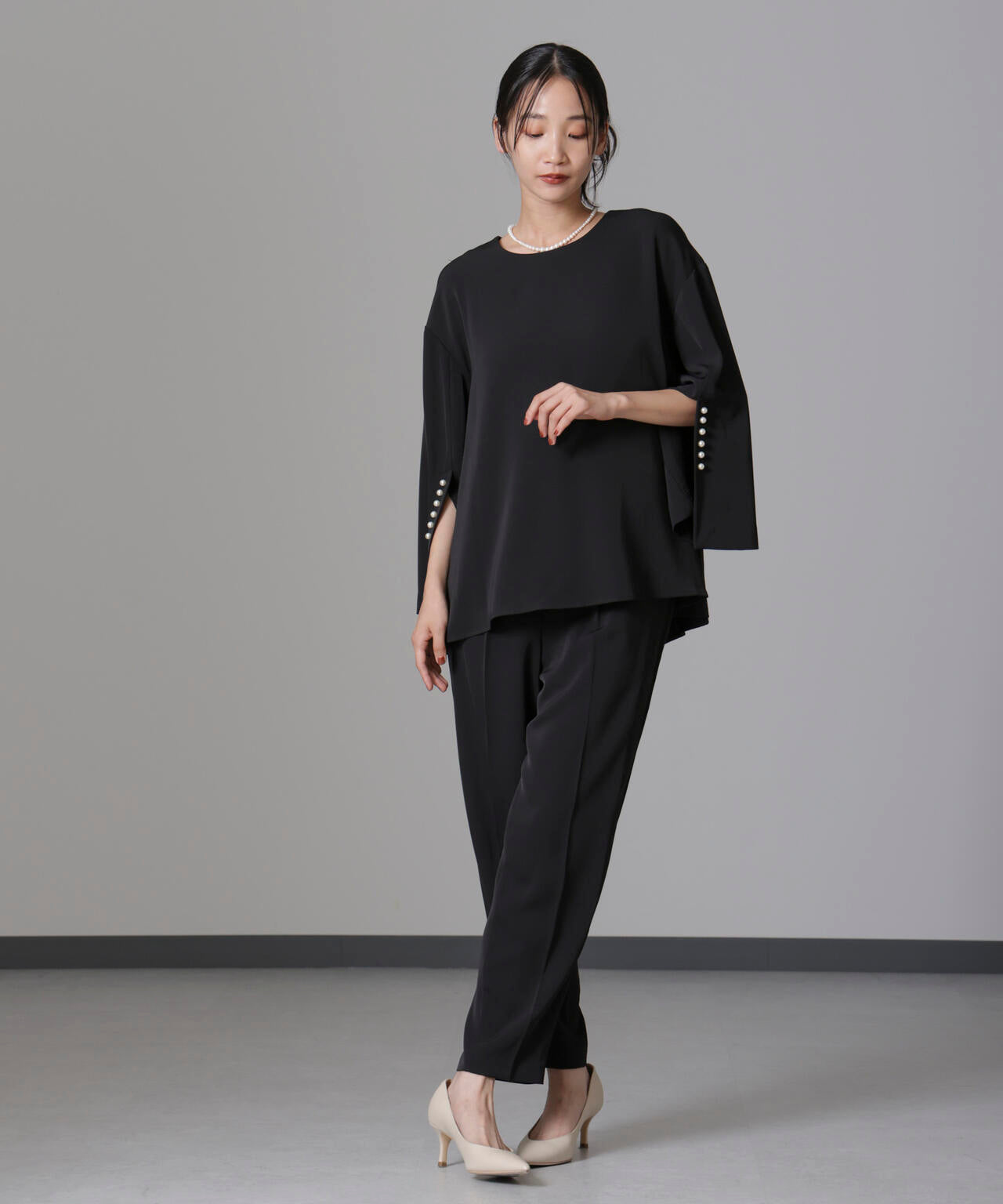 troisiemechaco/DOUBLE CLOTH セットアップパンツ 6714229002