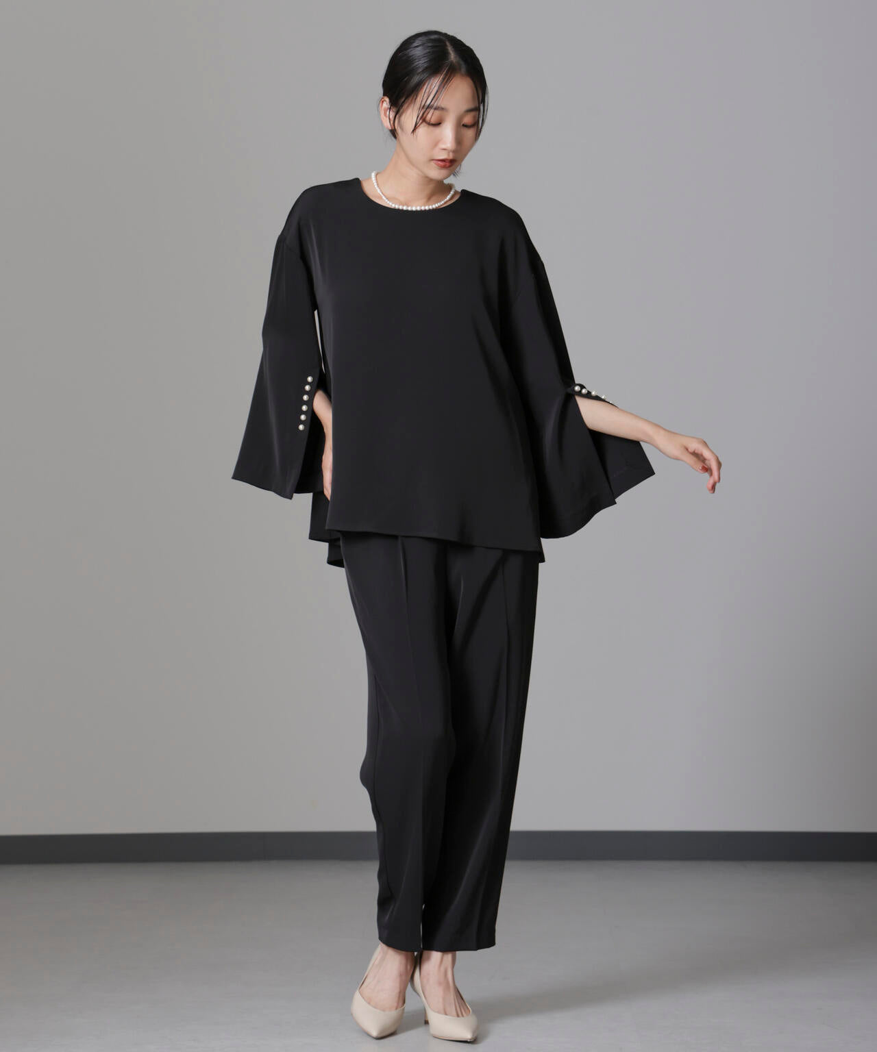 troisiemechaco/DOUBLE CLOTH セットアップパンツ 6714229002