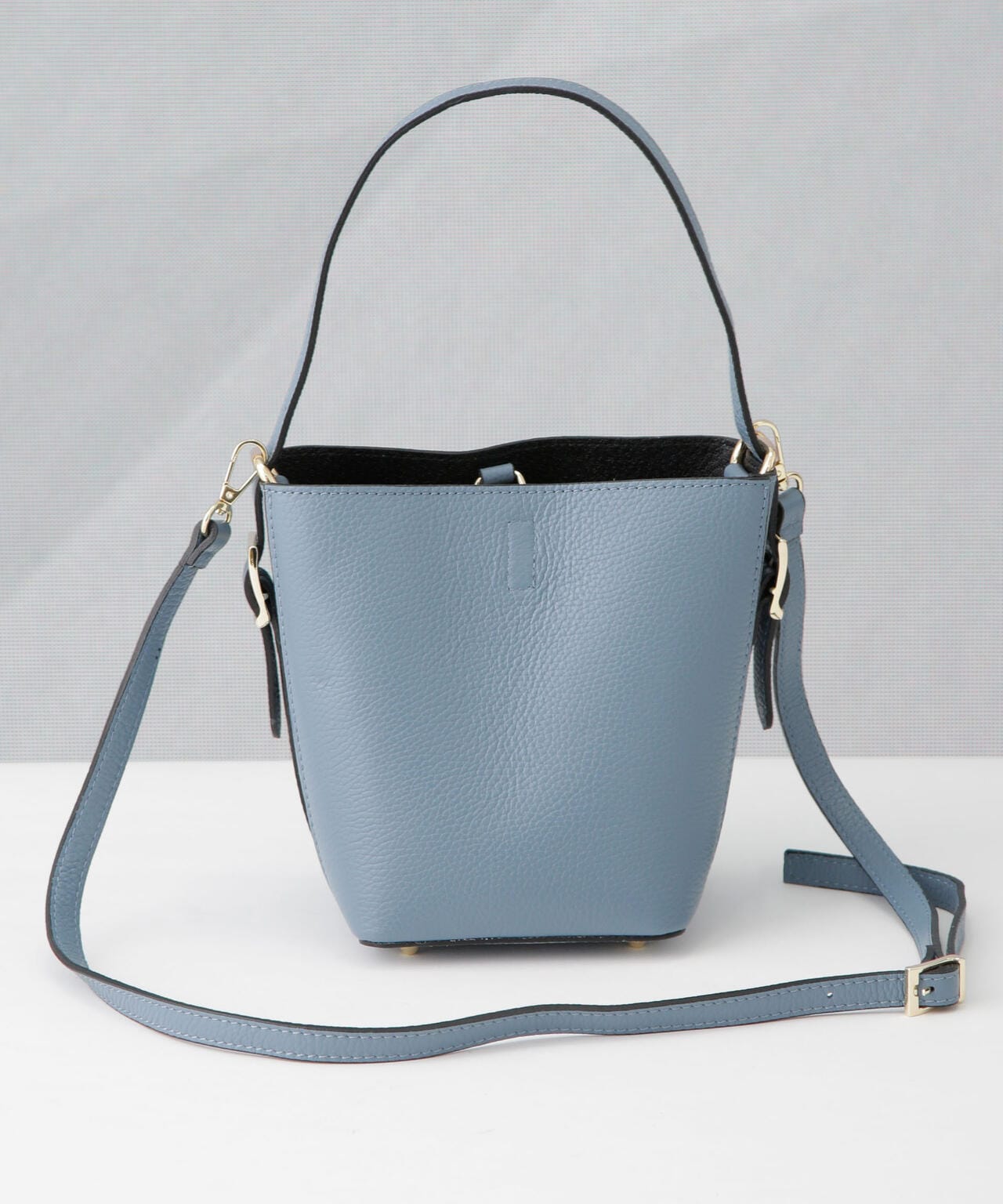 MARCO BIANCHINI/ポーチ付き レザー2WAY バケツトート 6714232226