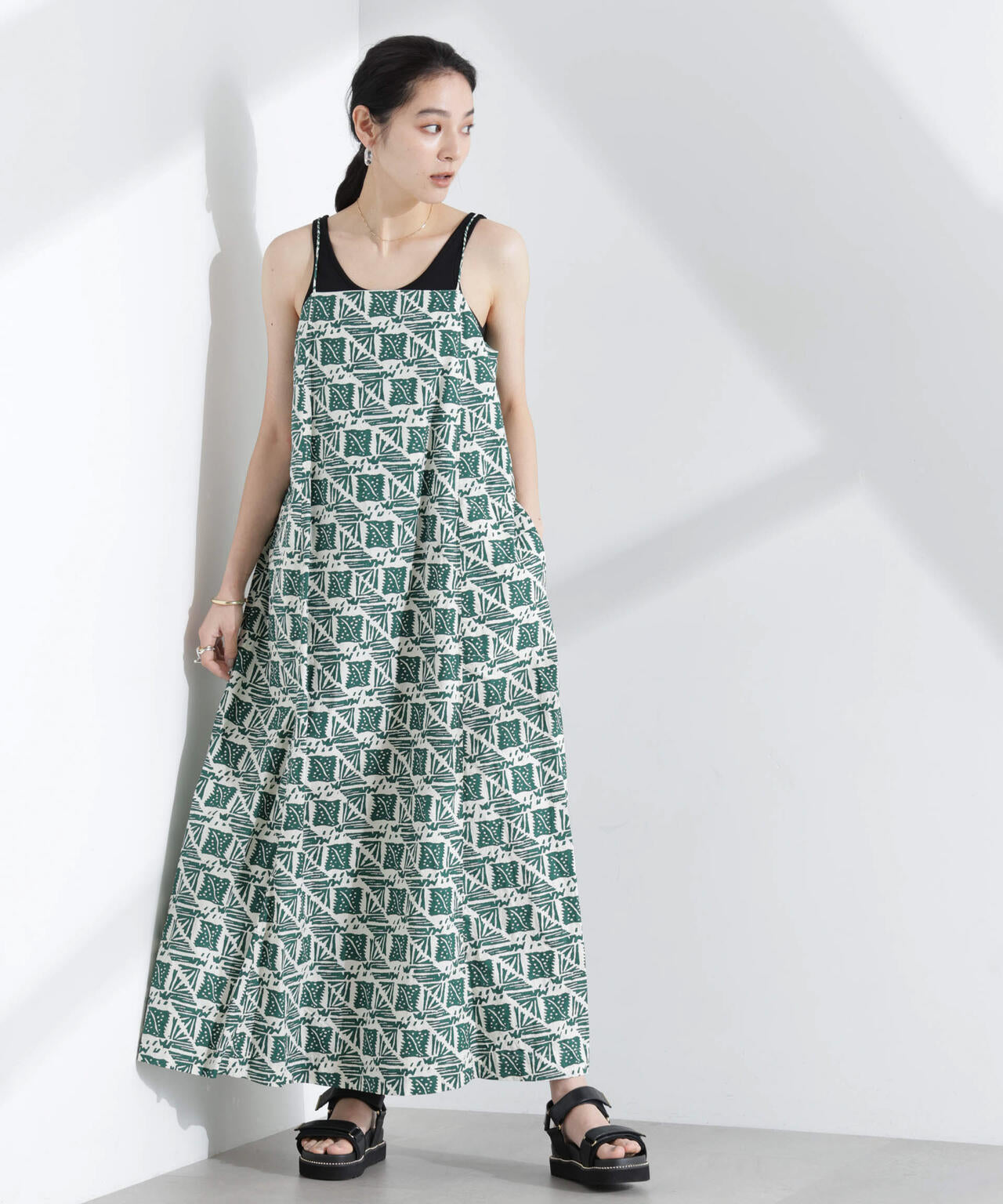 Sara mallika/COTTON POPLIN CAMI DRESS 6715119052