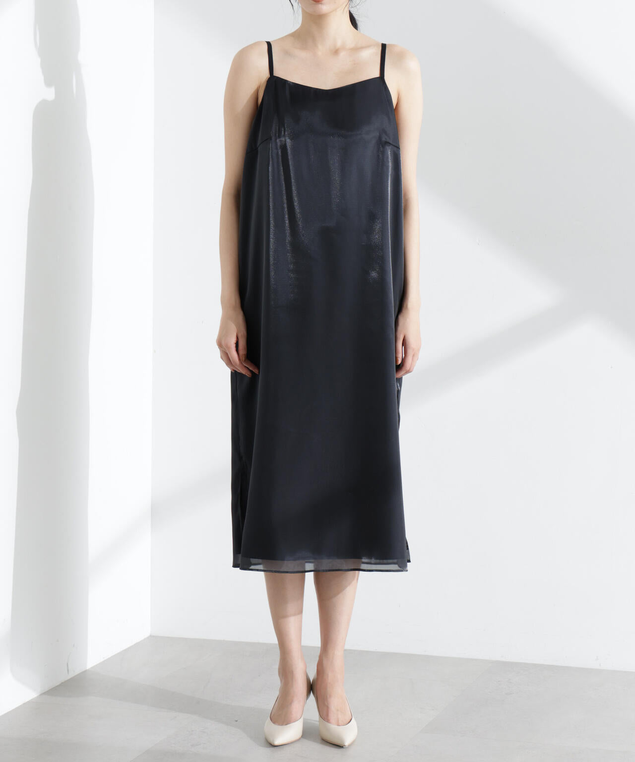 kaene/シャンブレーキャミドッキングドレス 6715119057