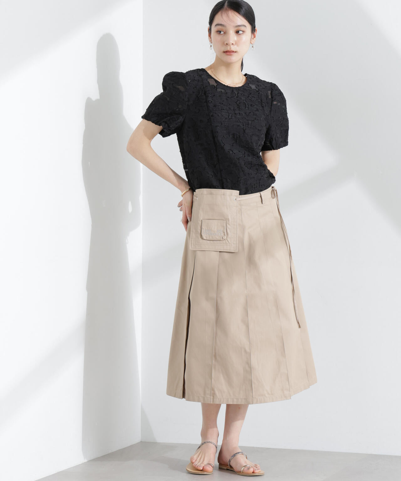 BAUM UND PFERDGARTEN/Flower Jacquard トップス 6715121004