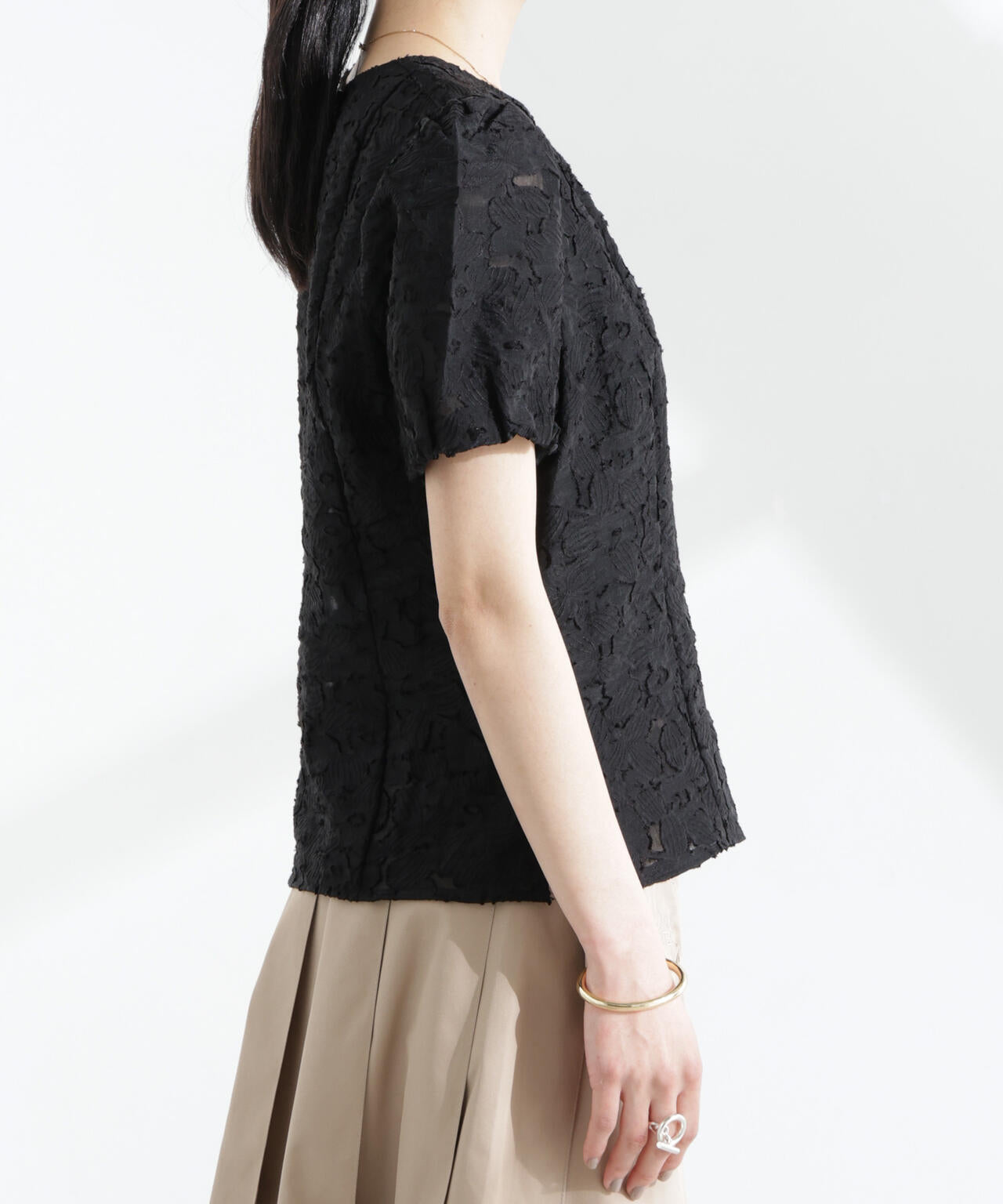 BAUM UND PFERDGARTEN/Flower Jacquard トップス 6715121004