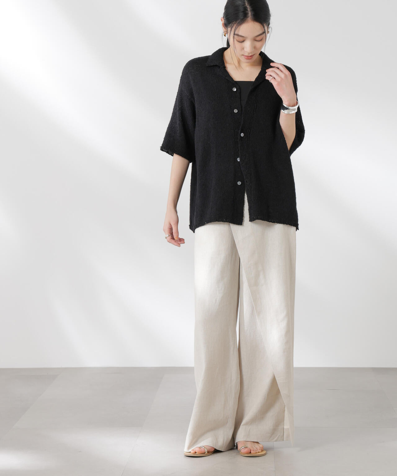 YONETOMI/GIMA SLUB KNIT S/T 6715122019