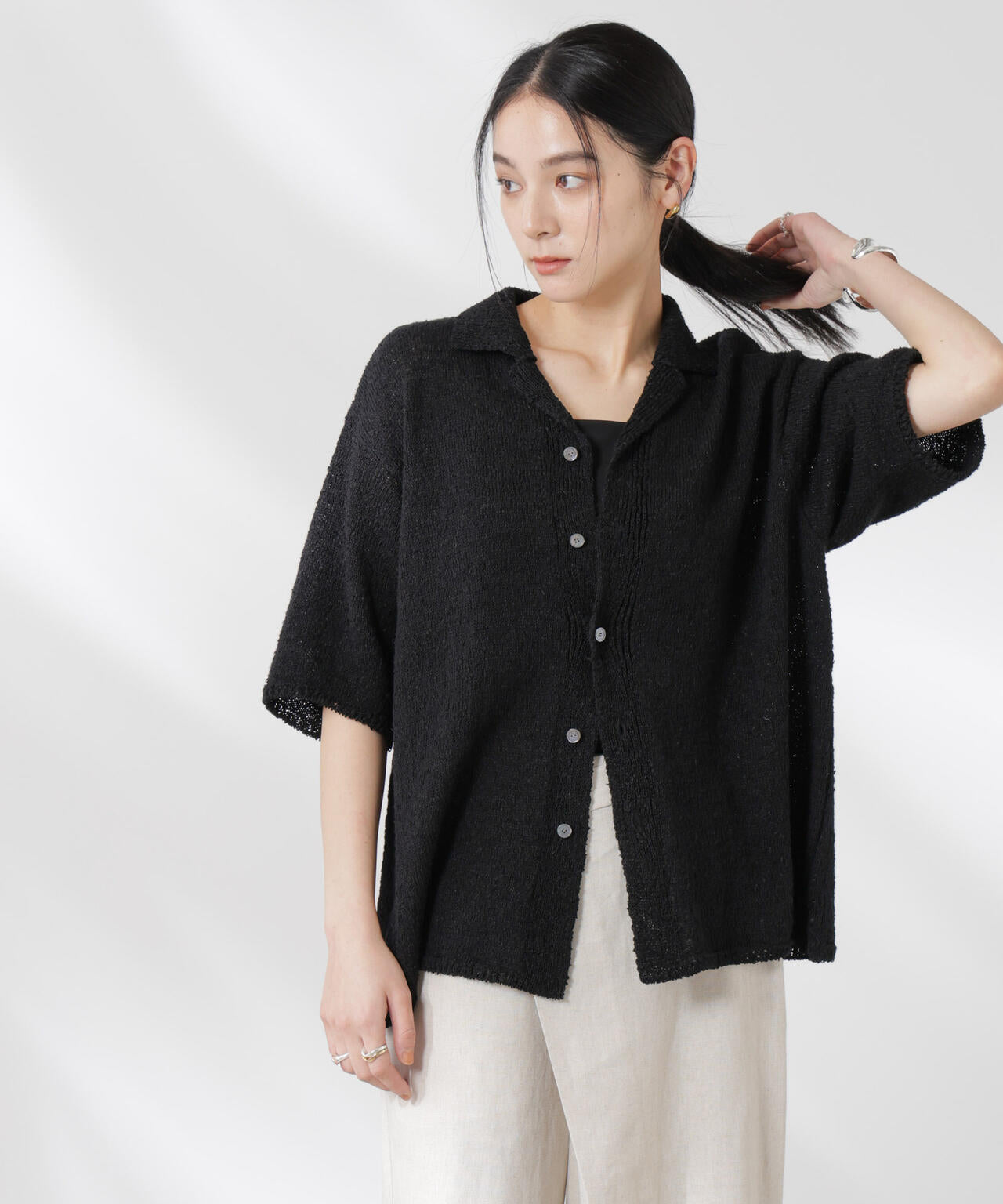 YONETOMI/GIMA SLUB KNIT S/T 6715122019