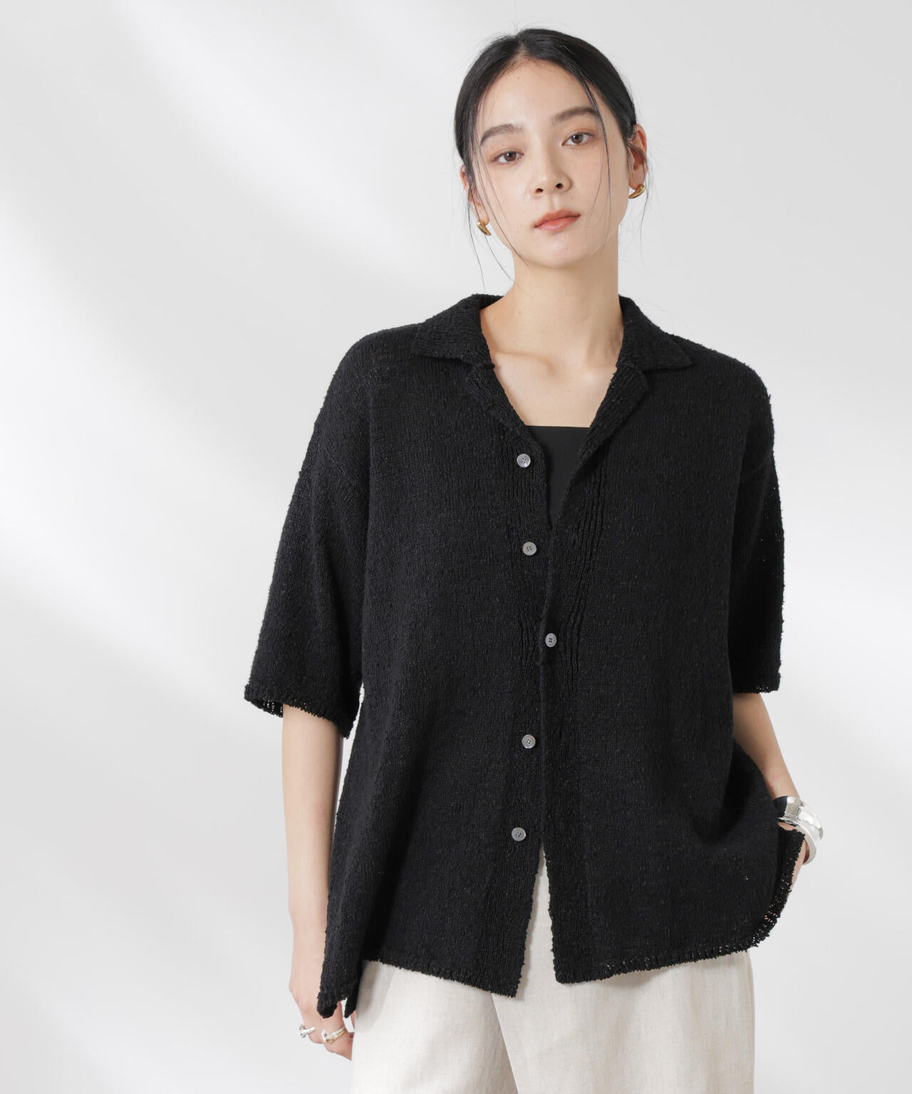 YONETOMI/GIMA SLUB KNIT S/T 6715122019