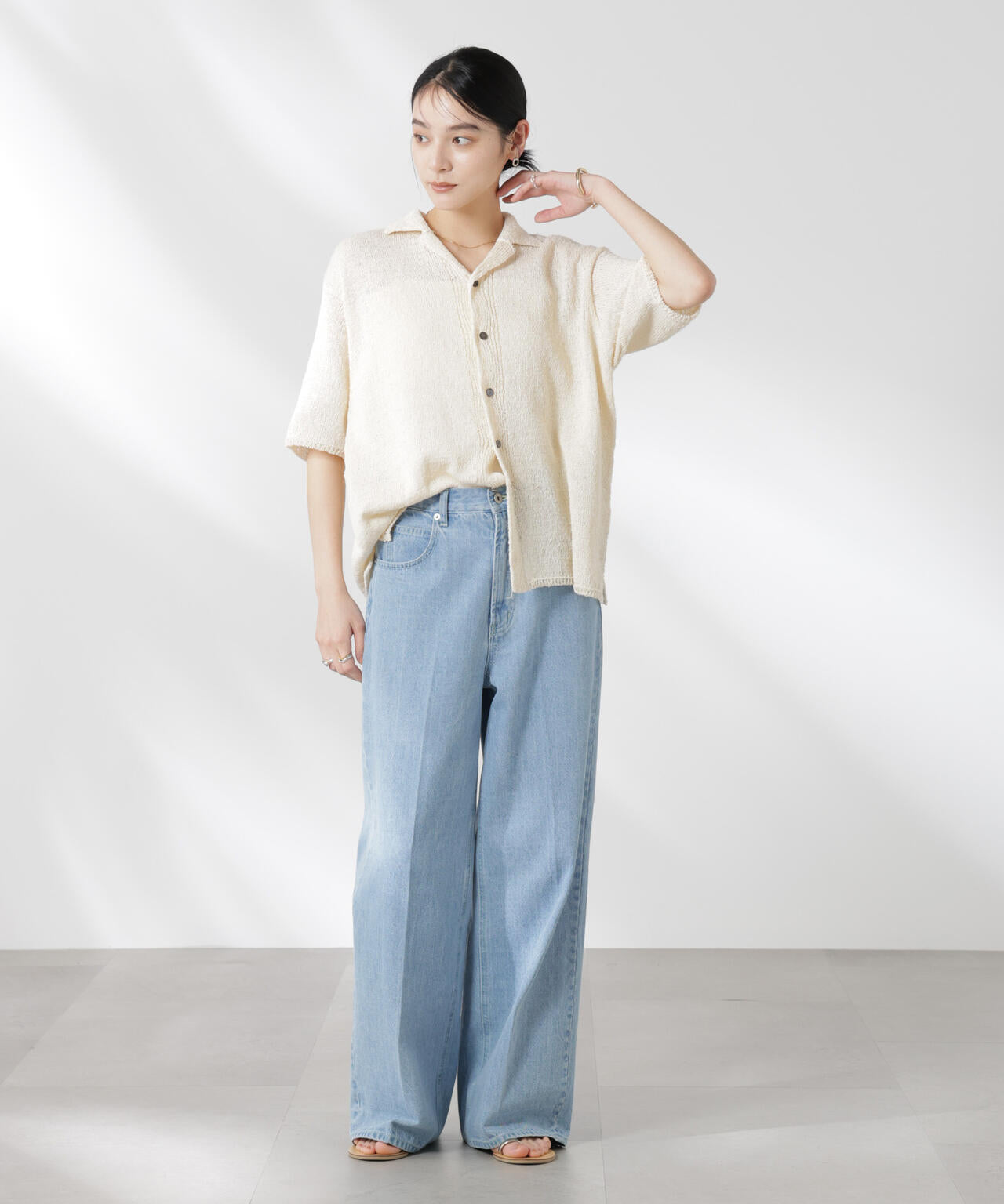 YONETOMI/GIMA SLUB KNIT S/T 6715122019