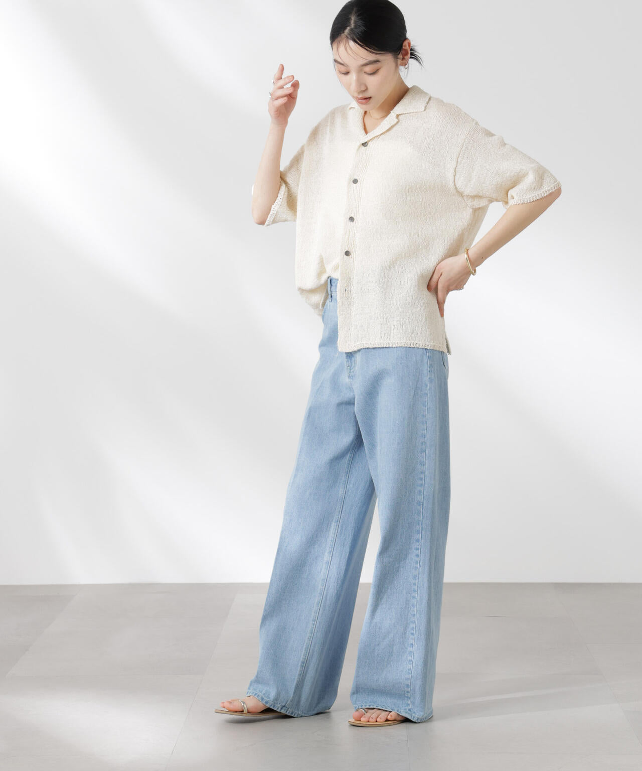 YONETOMI/GIMA SLUB KNIT S/T 6715122019