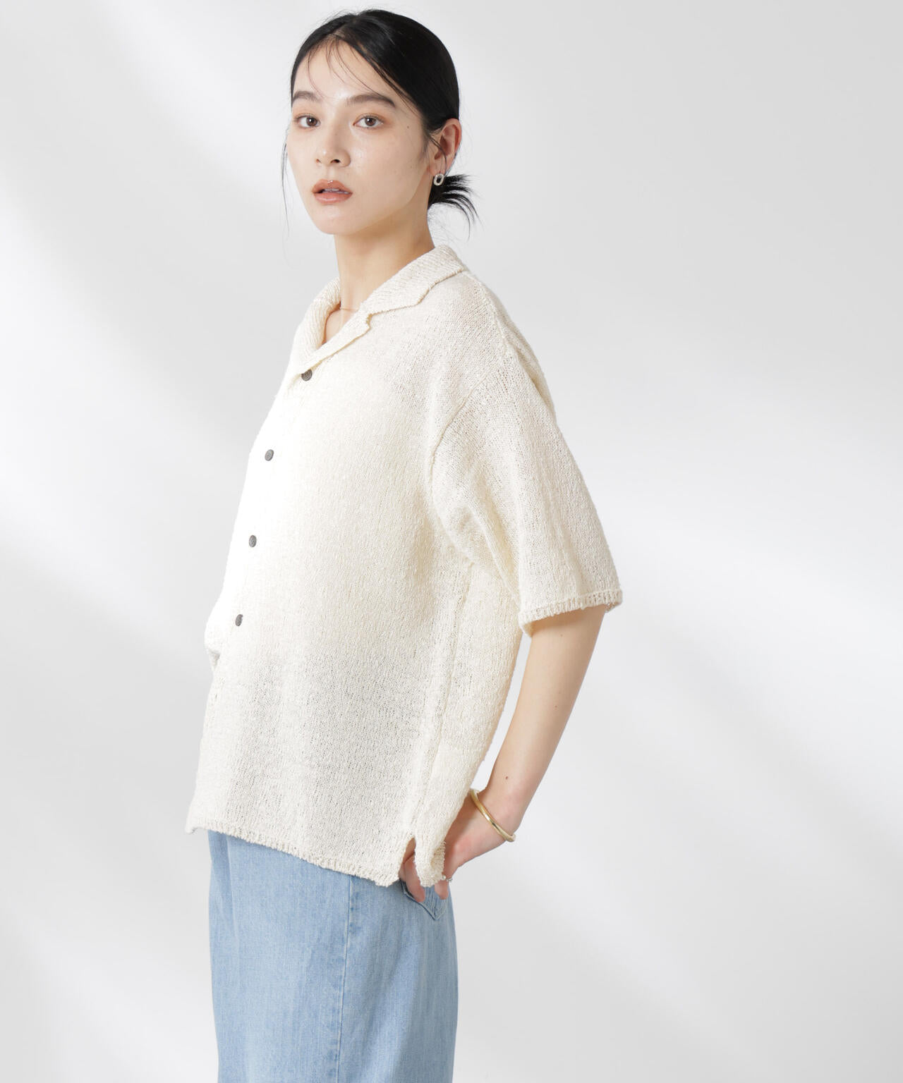 YONETOMI/GIMA SLUB KNIT S/T 6715122019