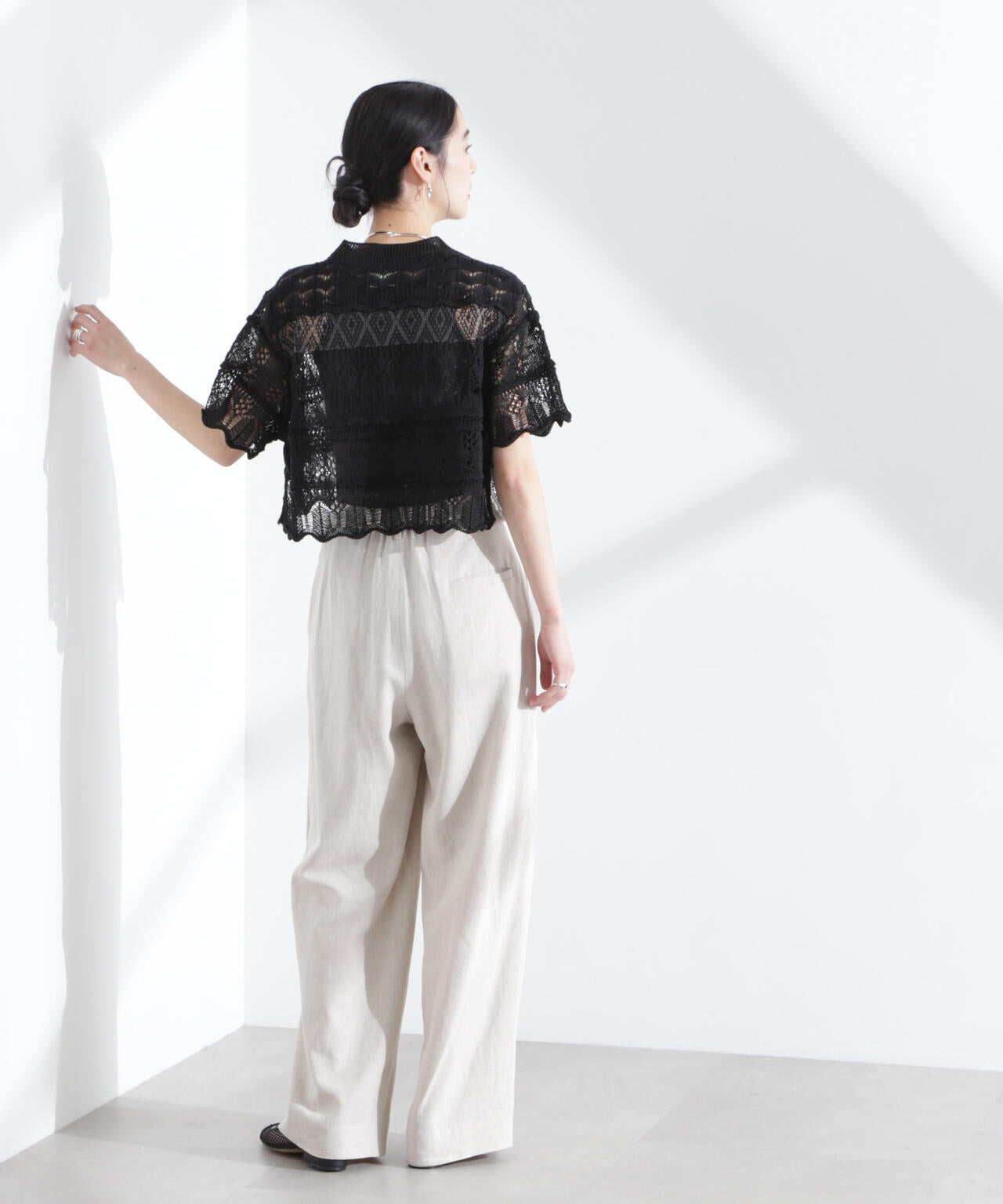 ODAKHA/crazy lace short knit 6715122026