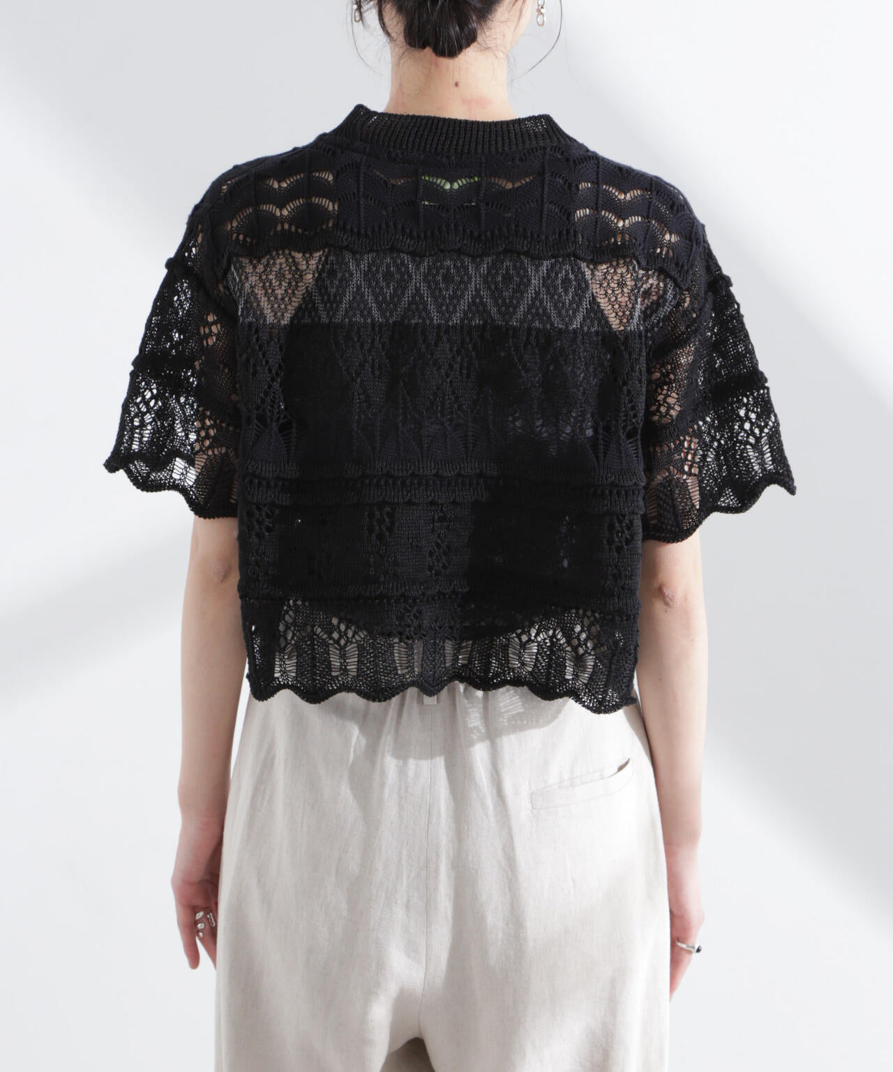 ODAKHA/crazy lace short knit 6715122026