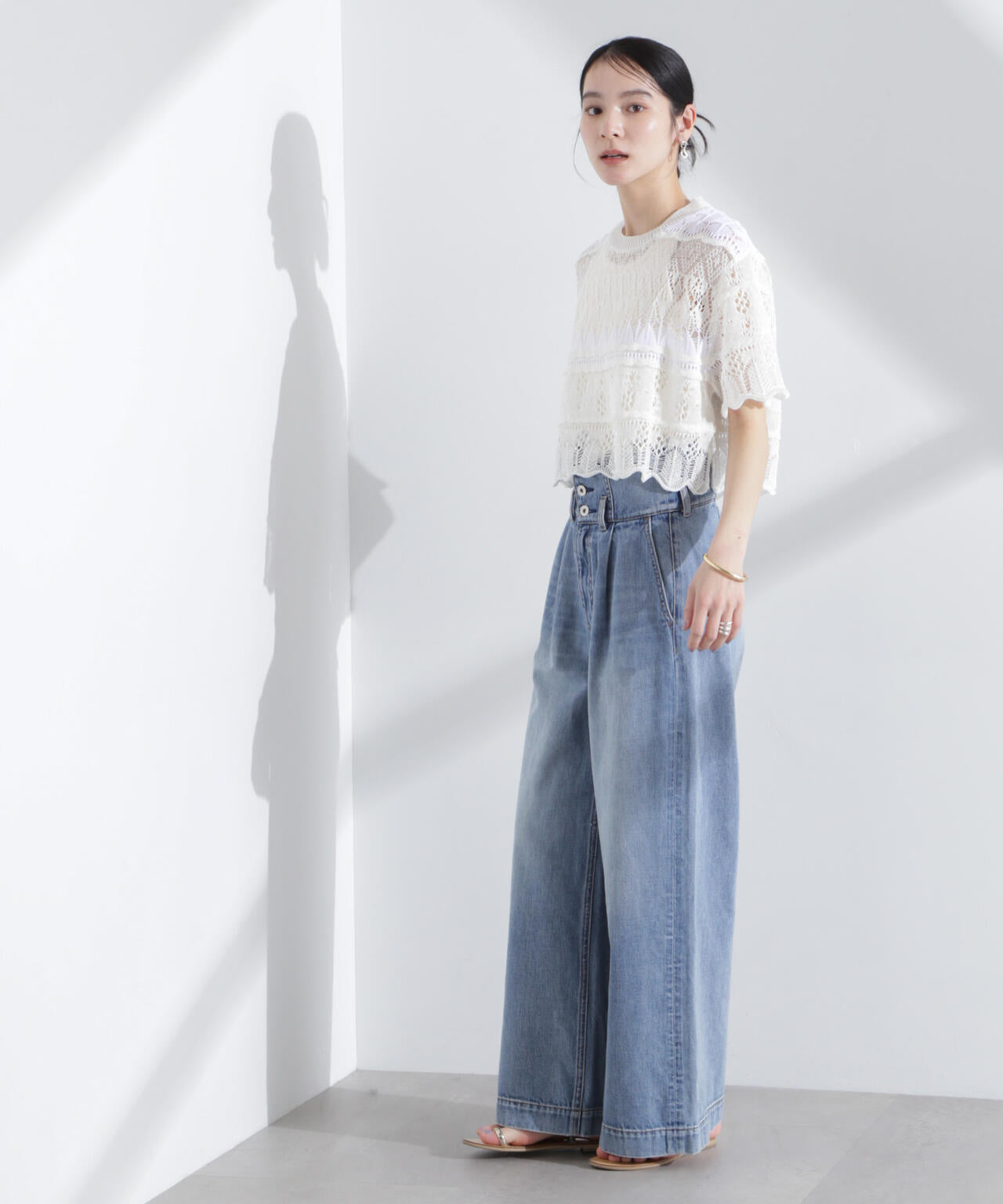 ODAKHA/crazy lace short knit 6715122026