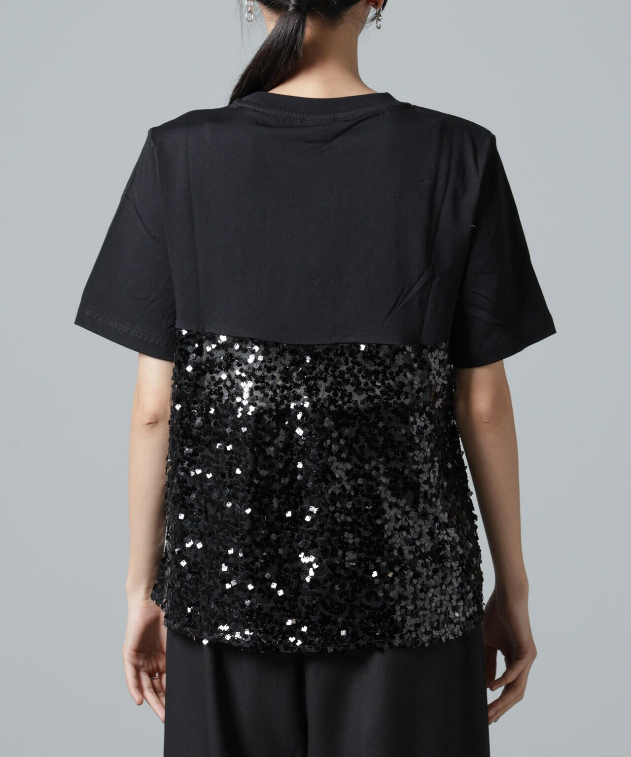 BAUM UND PFERDGARTEN/Sequins ドッキングTシャツ 6715124001