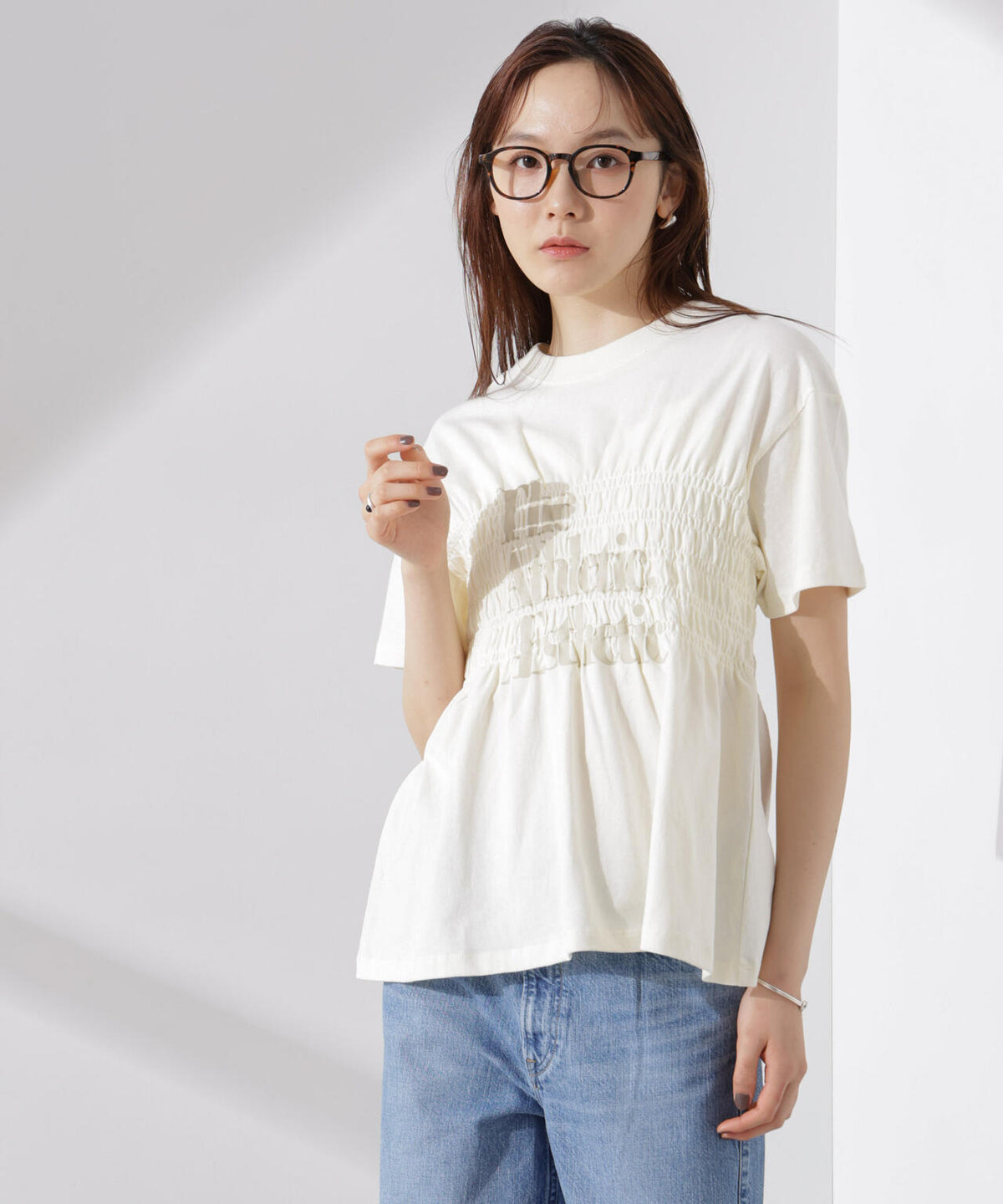 RUSSELL ATHLETIC/別注 Jersey Shirring T 6715124035