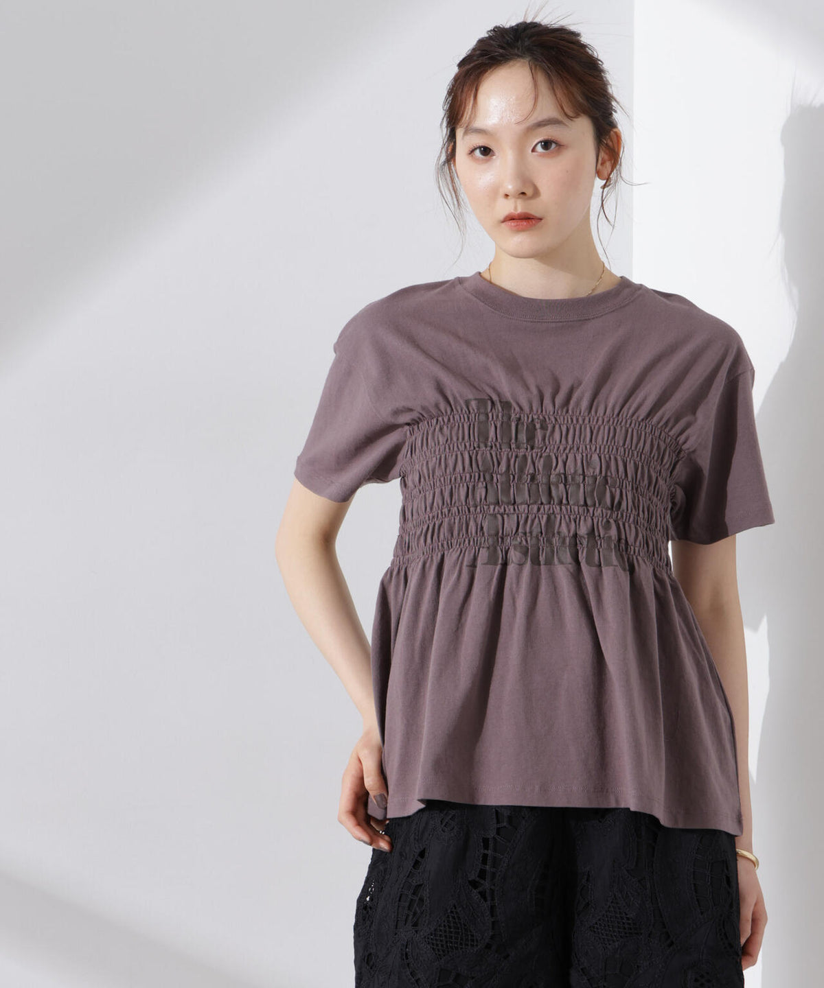 RUSSELL ATHLETIC/別注 Jersey Shirring T 6715124035