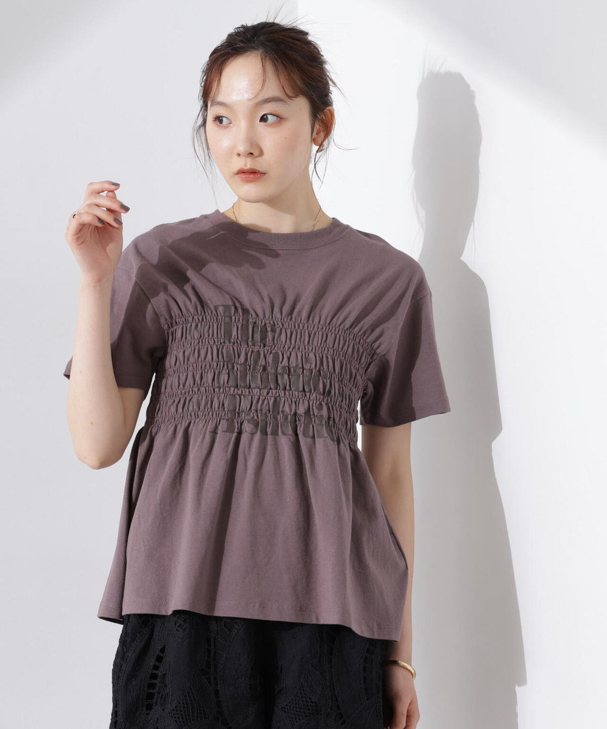RUSSELL ATHLETIC/別注 Jersey Shirring T 6715124035