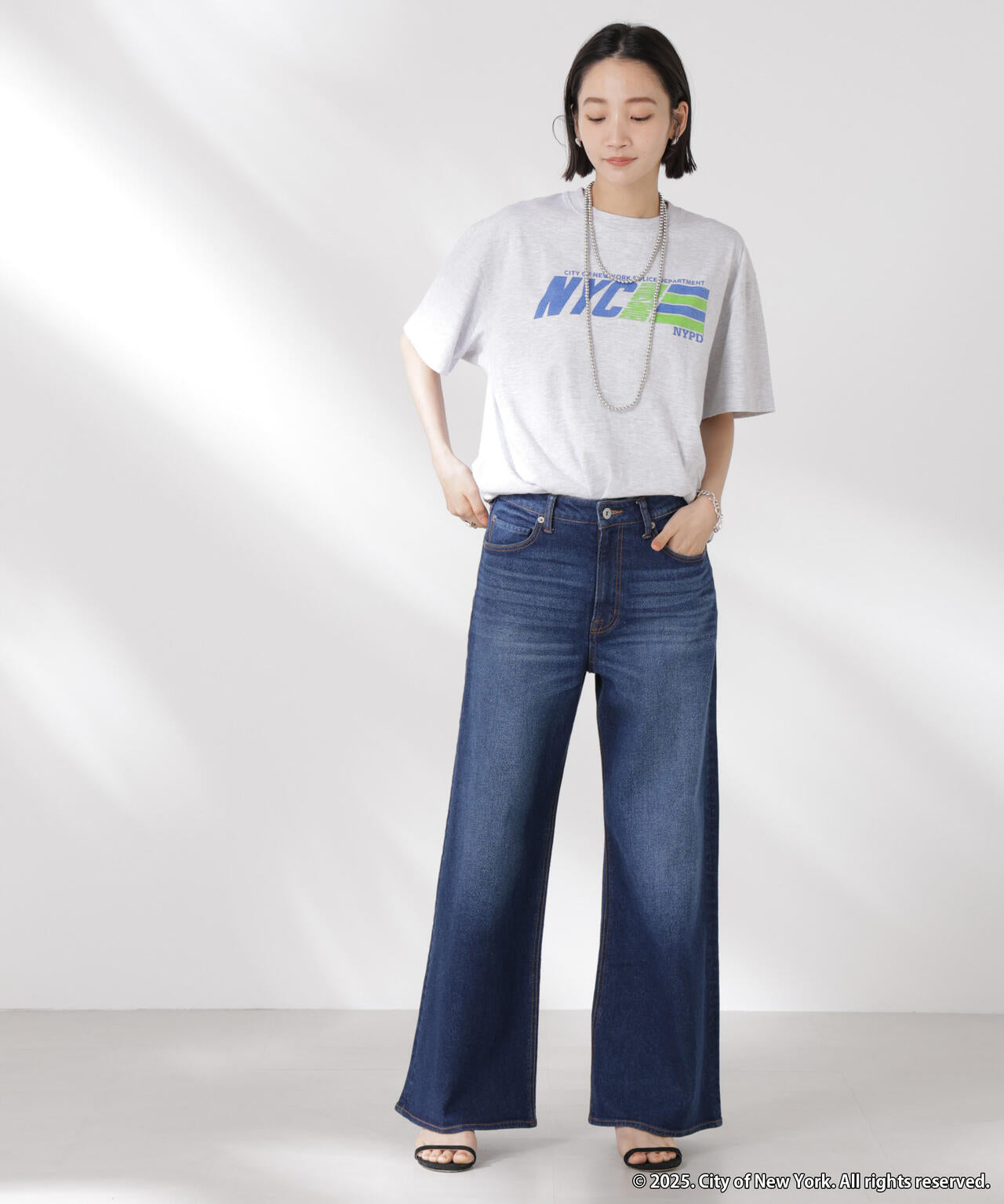 GOOD ROCK SPEED/NYC Tシャツ アッシュ 6715124043