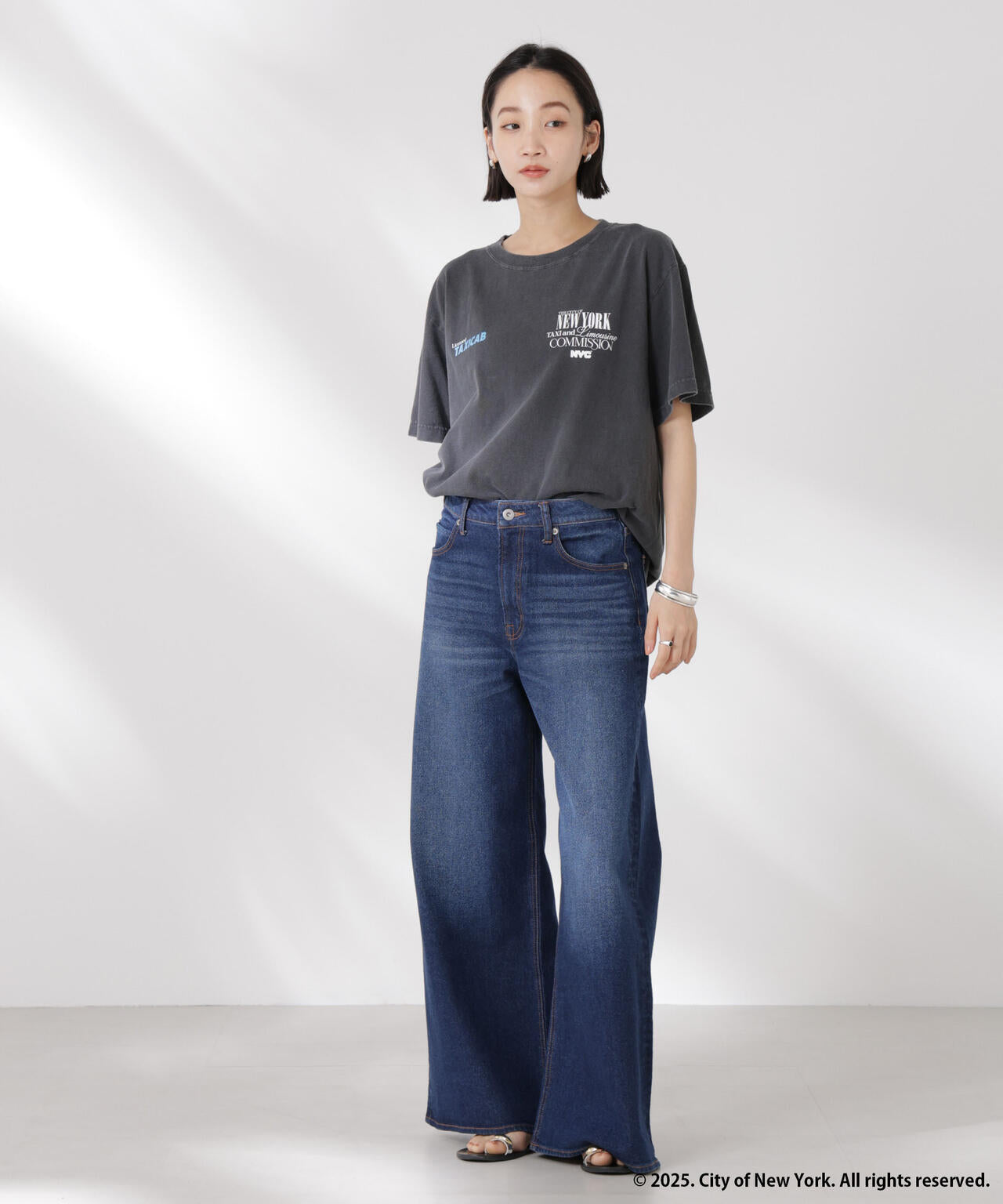 GOOD ROCK SPEED/NYC Tシャツ チャコール 6715124044