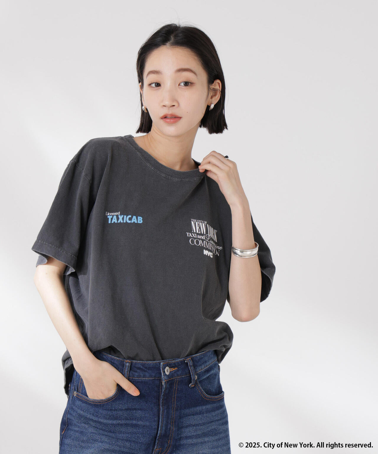 GOOD ROCK SPEED/NYC Tシャツ チャコール 6715124044