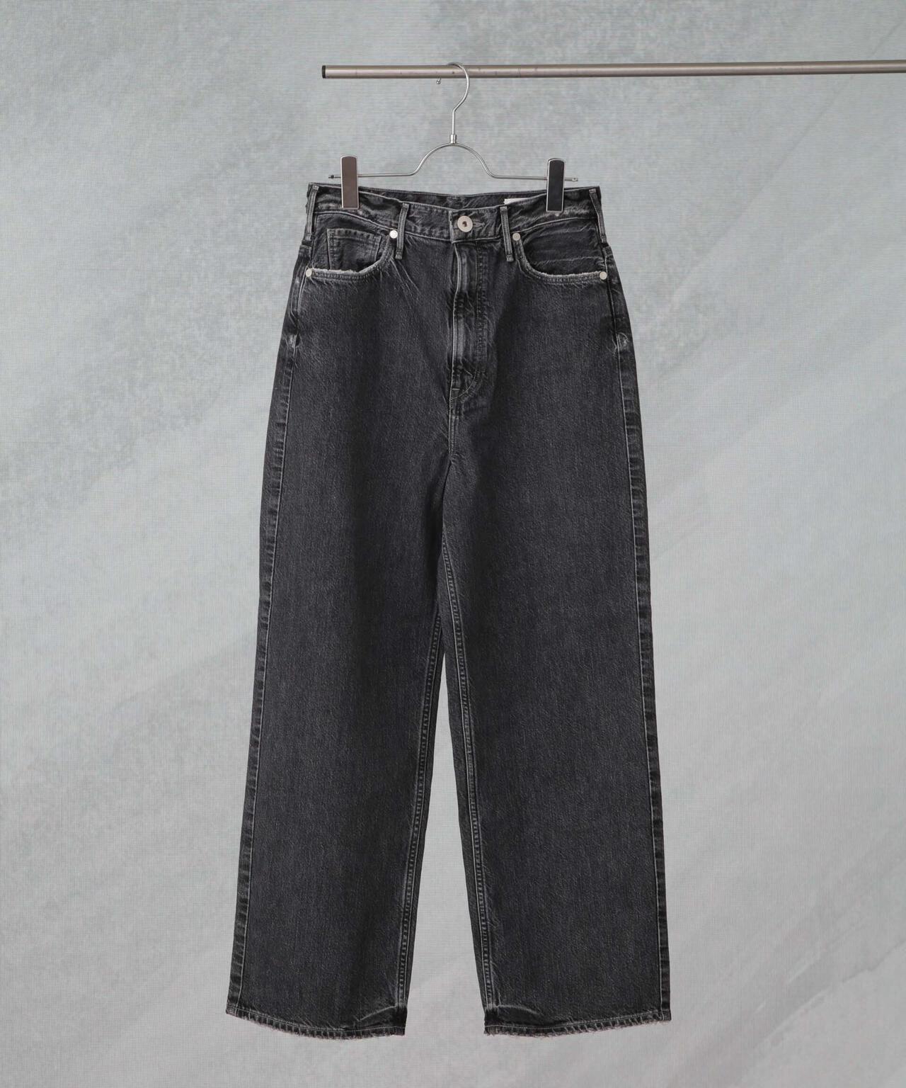 upper hights/THE GARNET ハイライズワイドテーパード デニム 6715127027