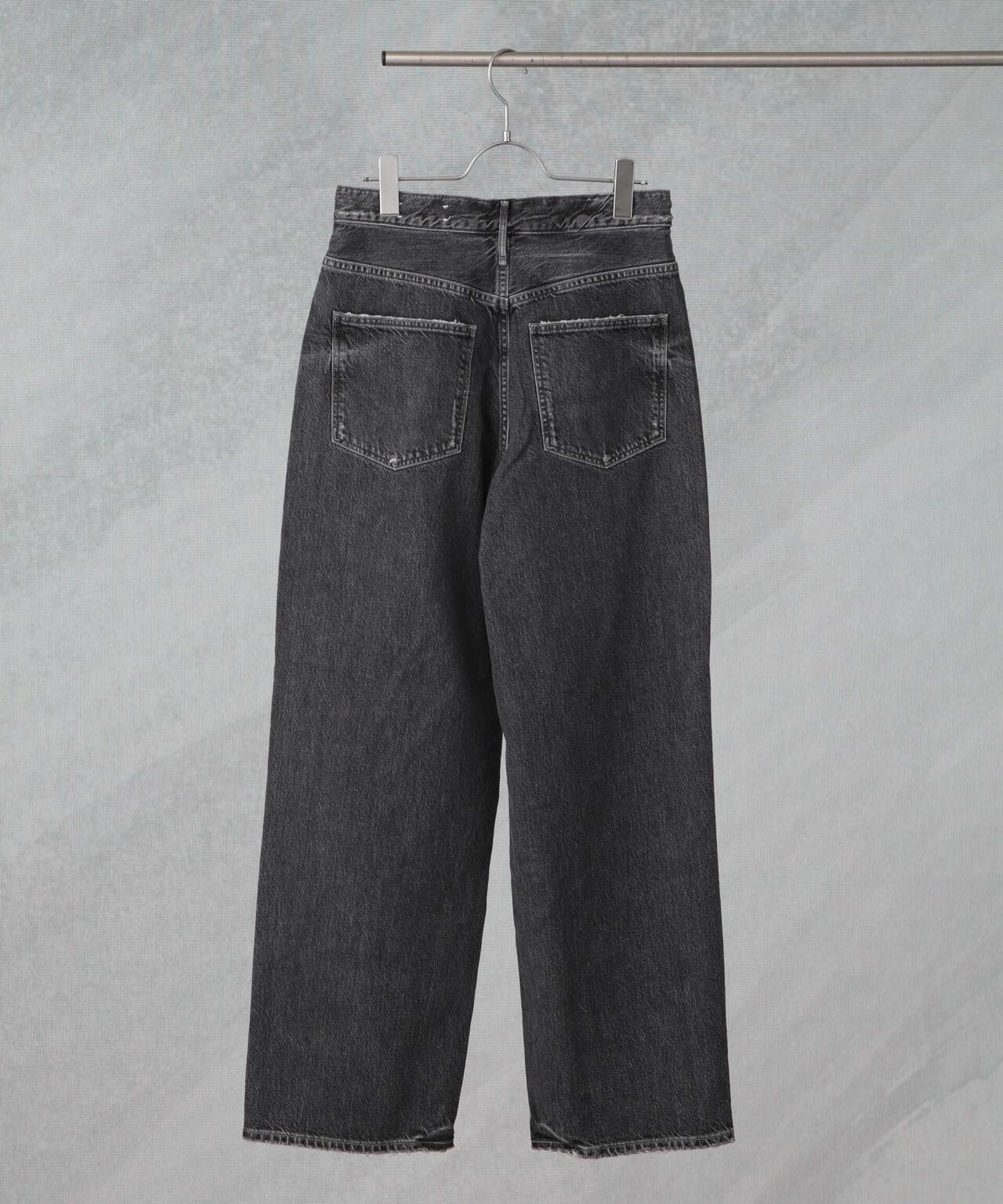 upper hights/THE GARNET ハイライズワイドテーパード デニム 6715127027