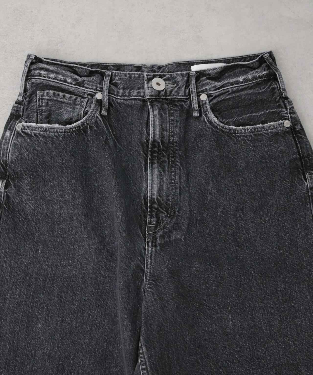 upper hights/THE GARNET ハイライズワイドテーパード デニム 6715127027