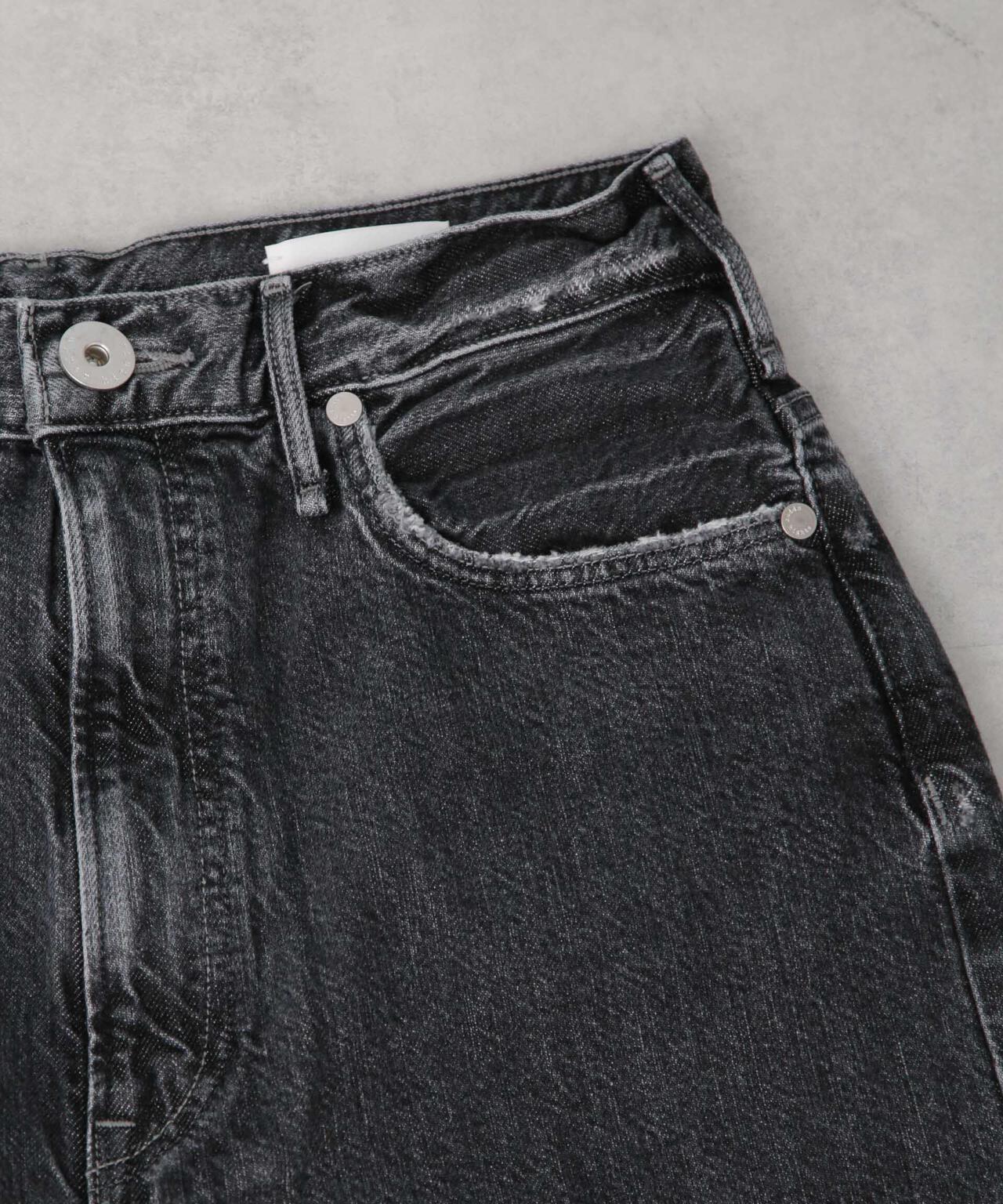 upper hights/THE GARNET ハイライズワイドテーパード デニム 6715127027