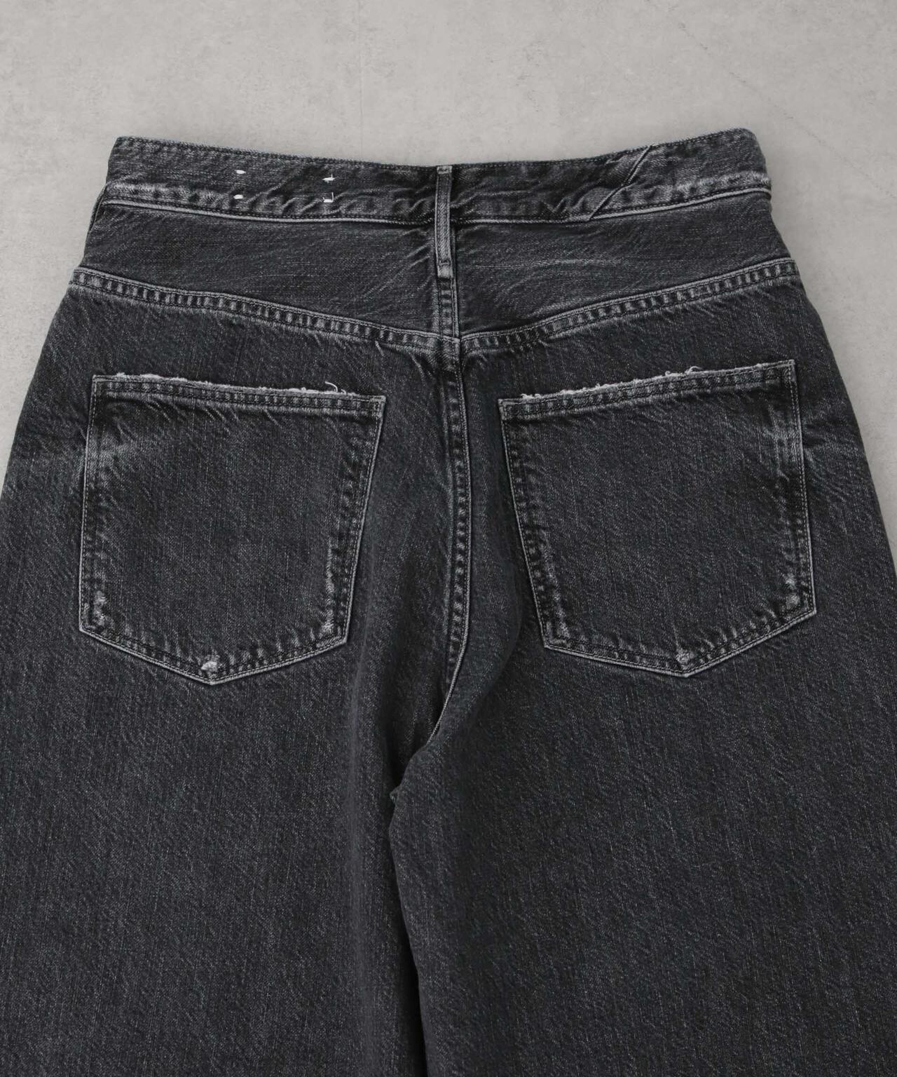 upper hights/THE GARNET ハイライズワイドテーパード デニム 6715127027