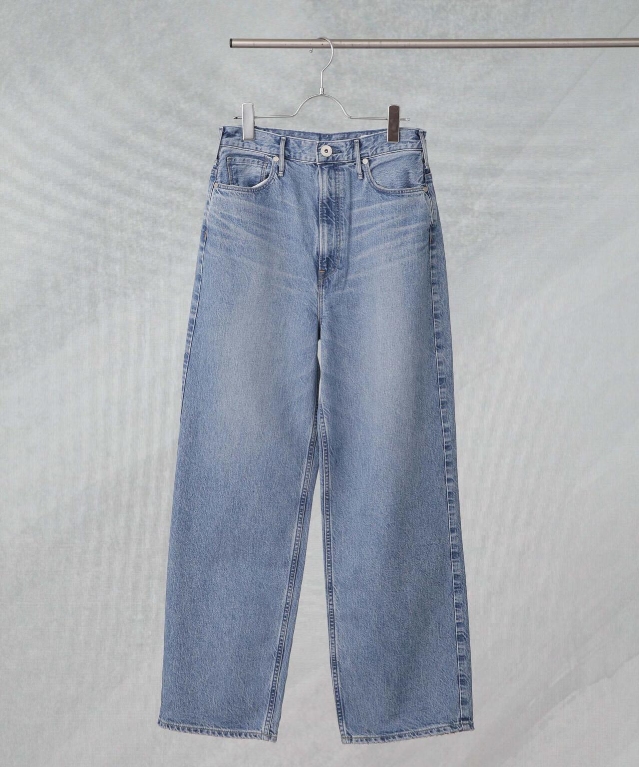 upper hights/THE GARNET ハイライズワイドテーパード デニム 6715127028