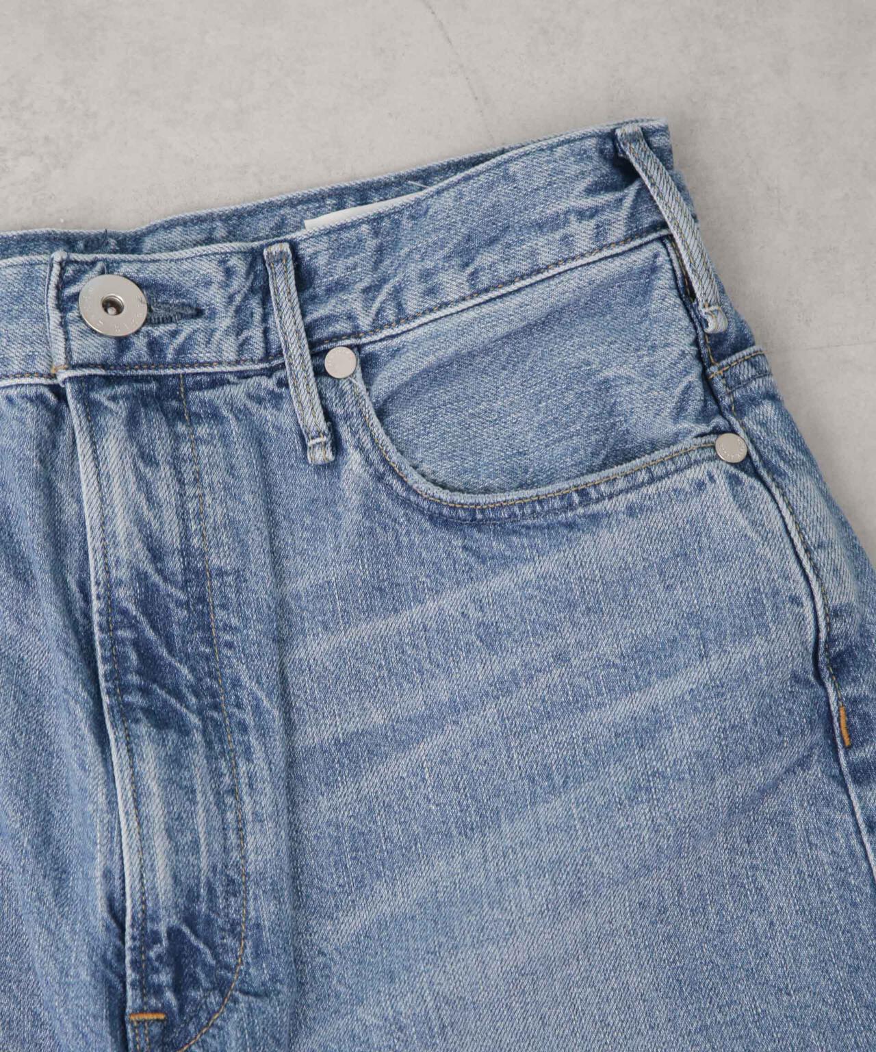 upper hights/THE GARNET ハイライズワイドテーパード デニム 6715127028