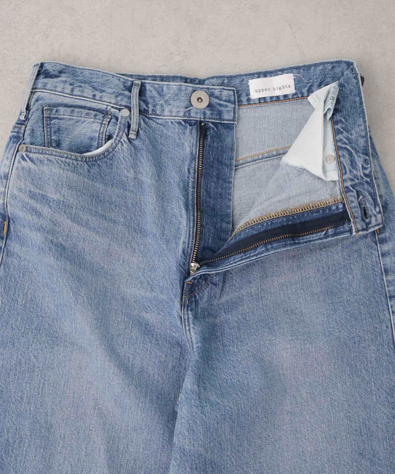 upper hights/THE GARNET ハイライズワイドテーパード デニム 6715127028