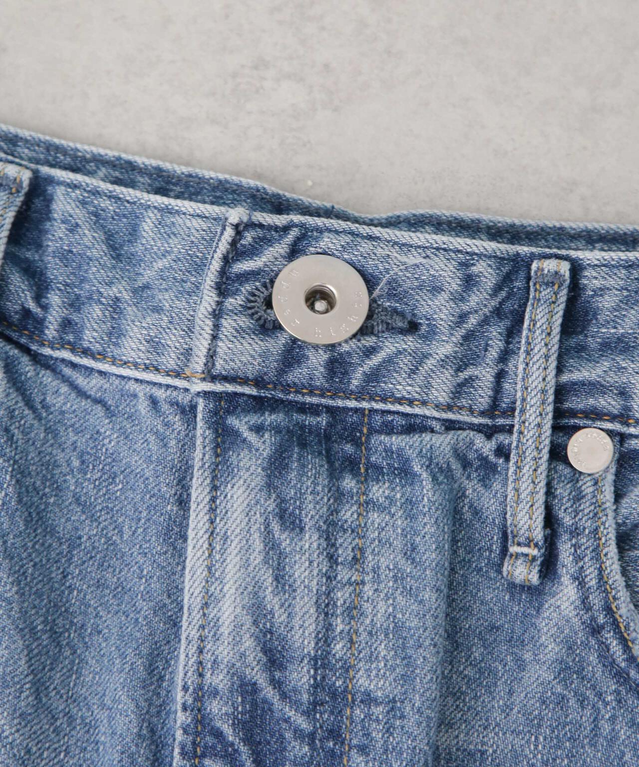 upper hights/THE GARNET ハイライズワイドテーパード デニム 6715127028