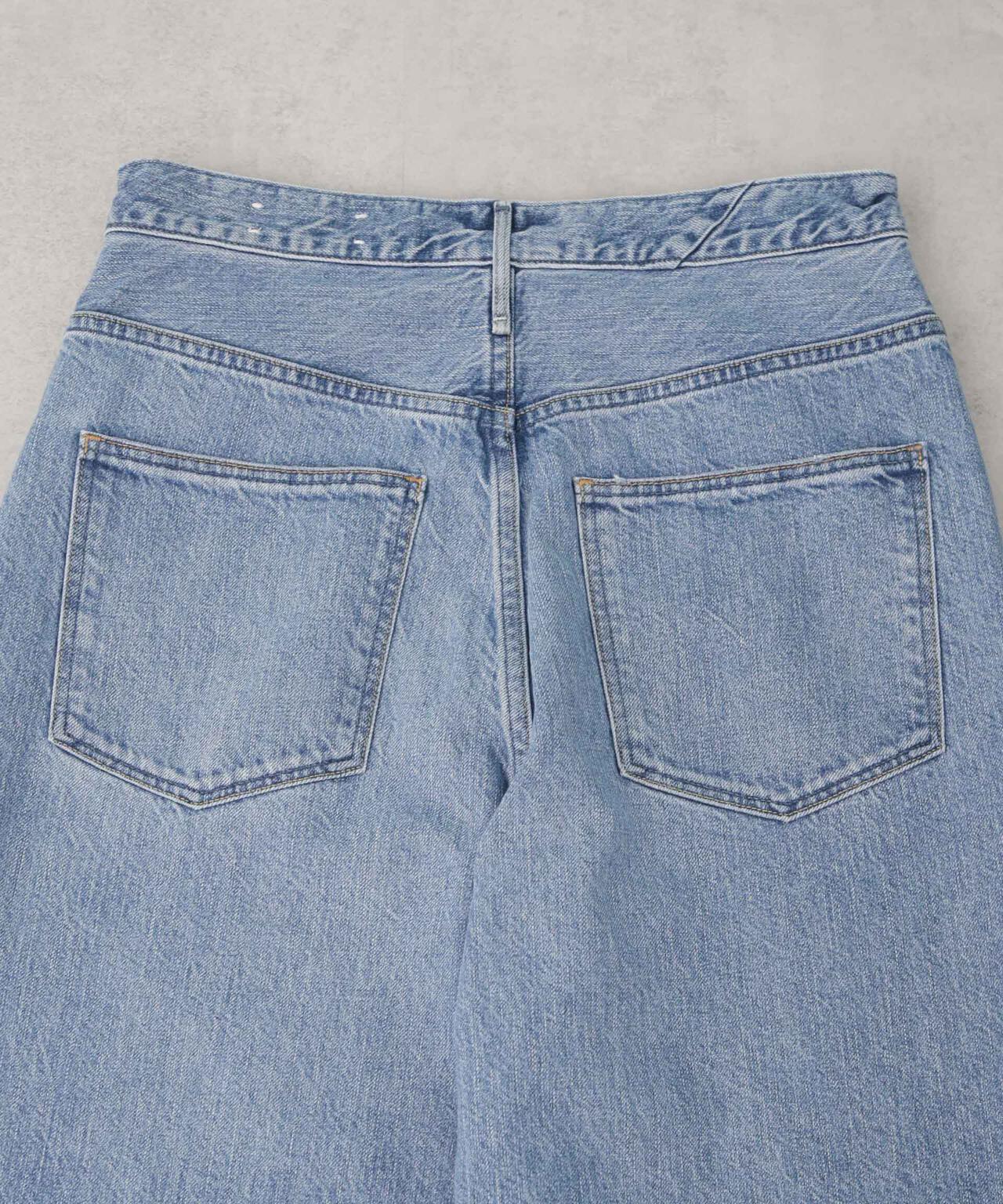 upper hights/THE GARNET ハイライズワイドテーパード デニム 6715127028