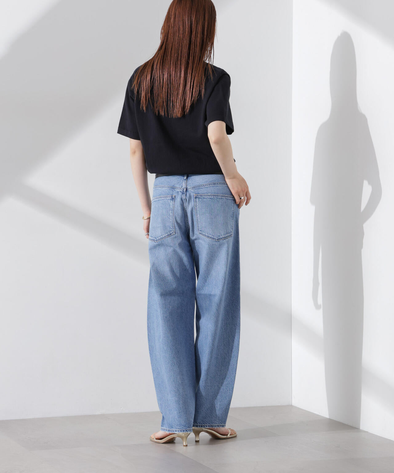 upper hights/THE DONA ミッドライズバルーンデニム 6715127045