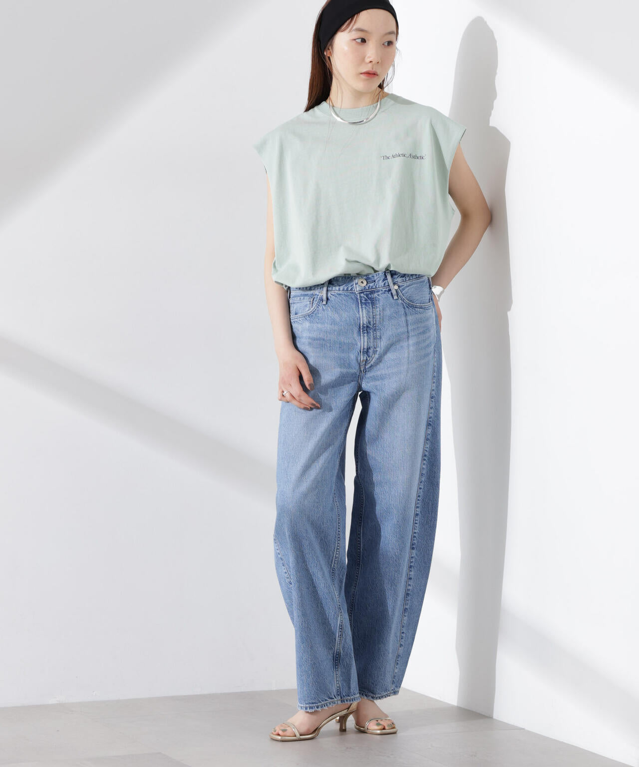 upper hights/THE DONA ミッドライズバルーンデニム 6715127045