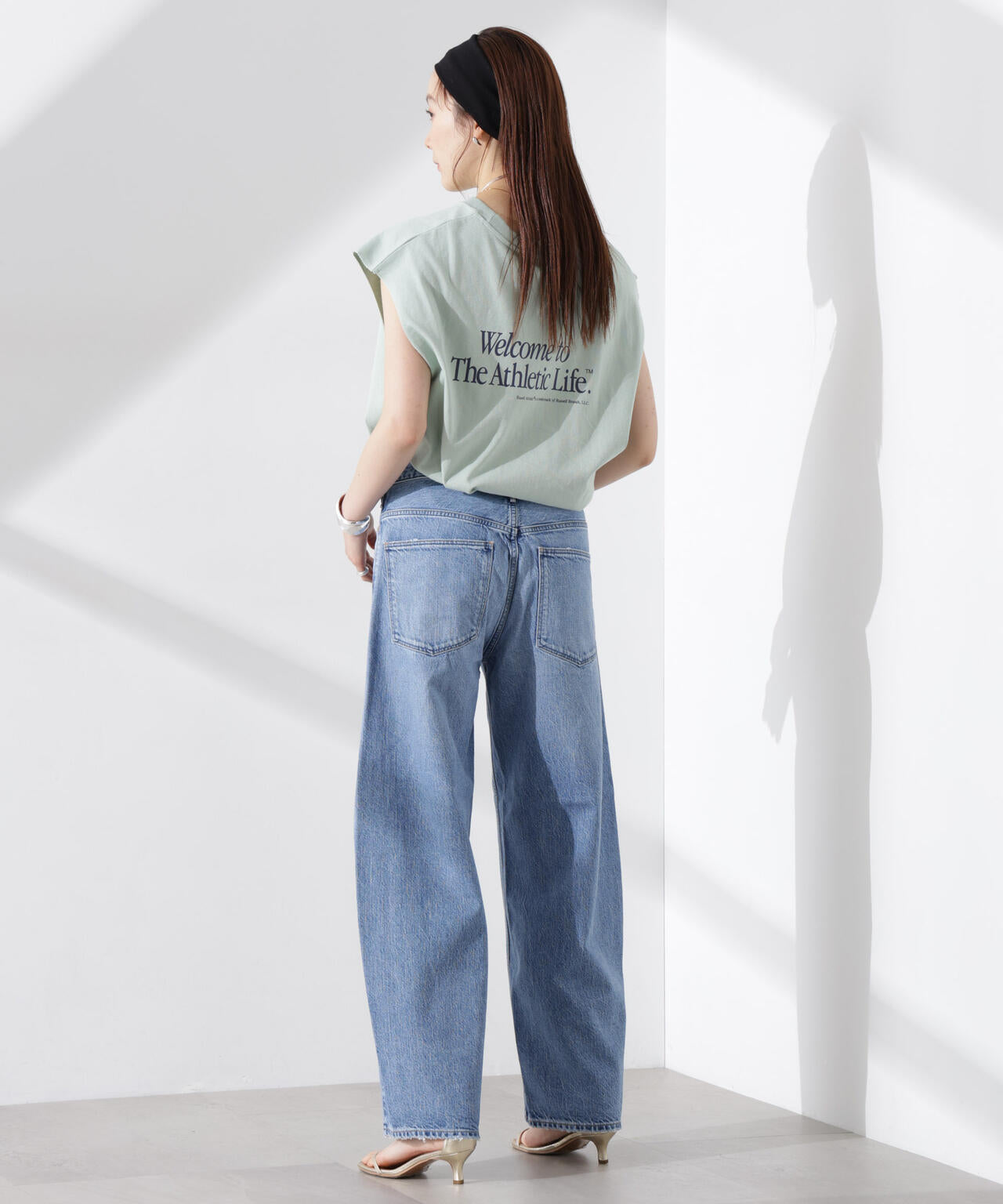 upper hights/THE DONA ミッドライズバルーンデニム 6715127045