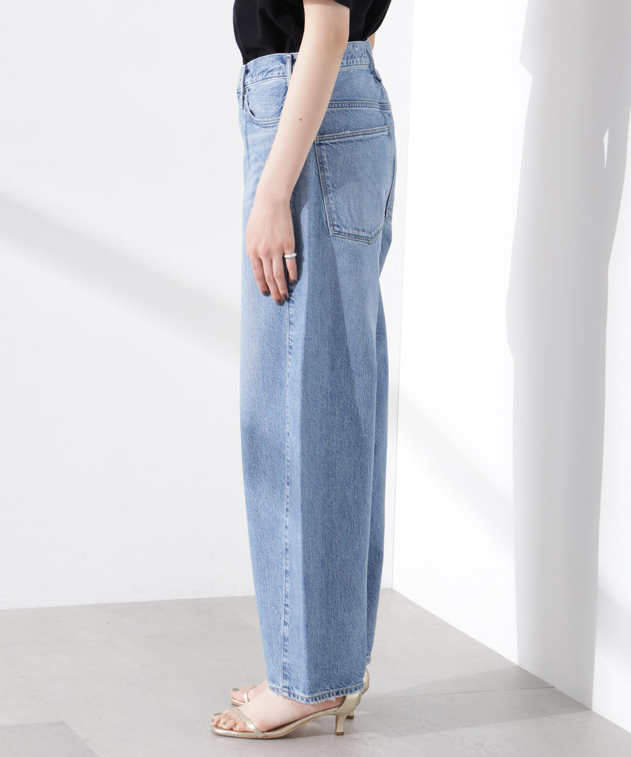 upper hights/THE DONA ミッドライズバルーンデニム 6715127045