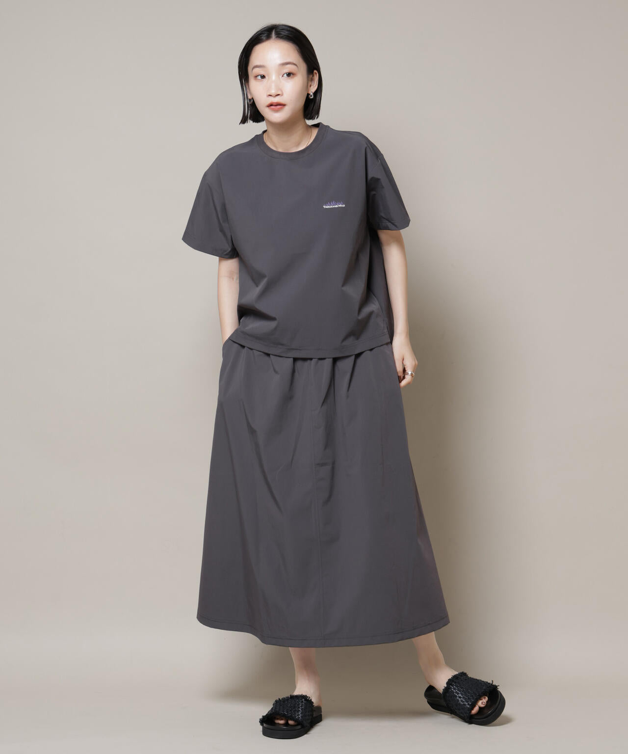 THOUSAND MILE/ショートスリーブTシャツ スカートセット 6715131001