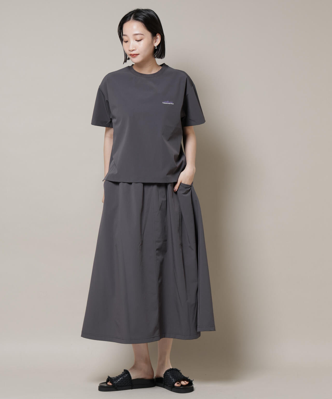 THOUSAND MILE/ショートスリーブTシャツ スカートセット 6715131001