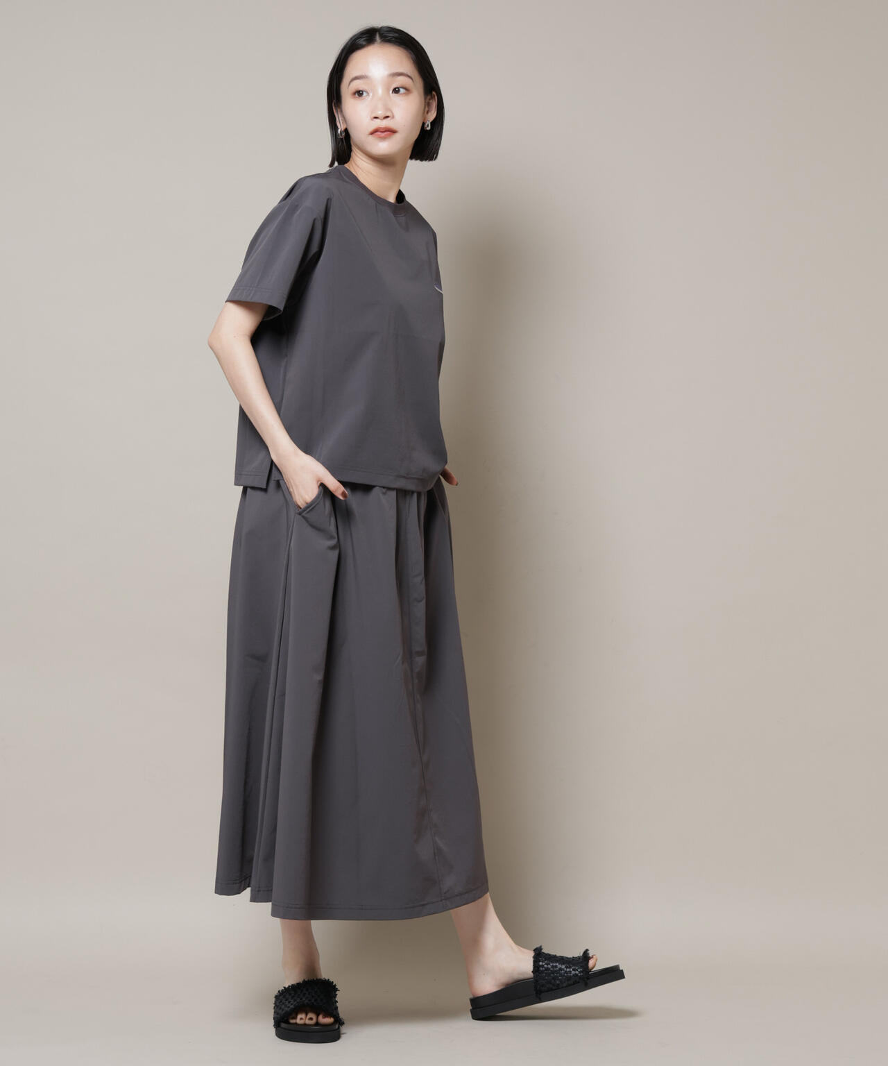 THOUSAND MILE/ショートスリーブTシャツ スカートセット 6715131001