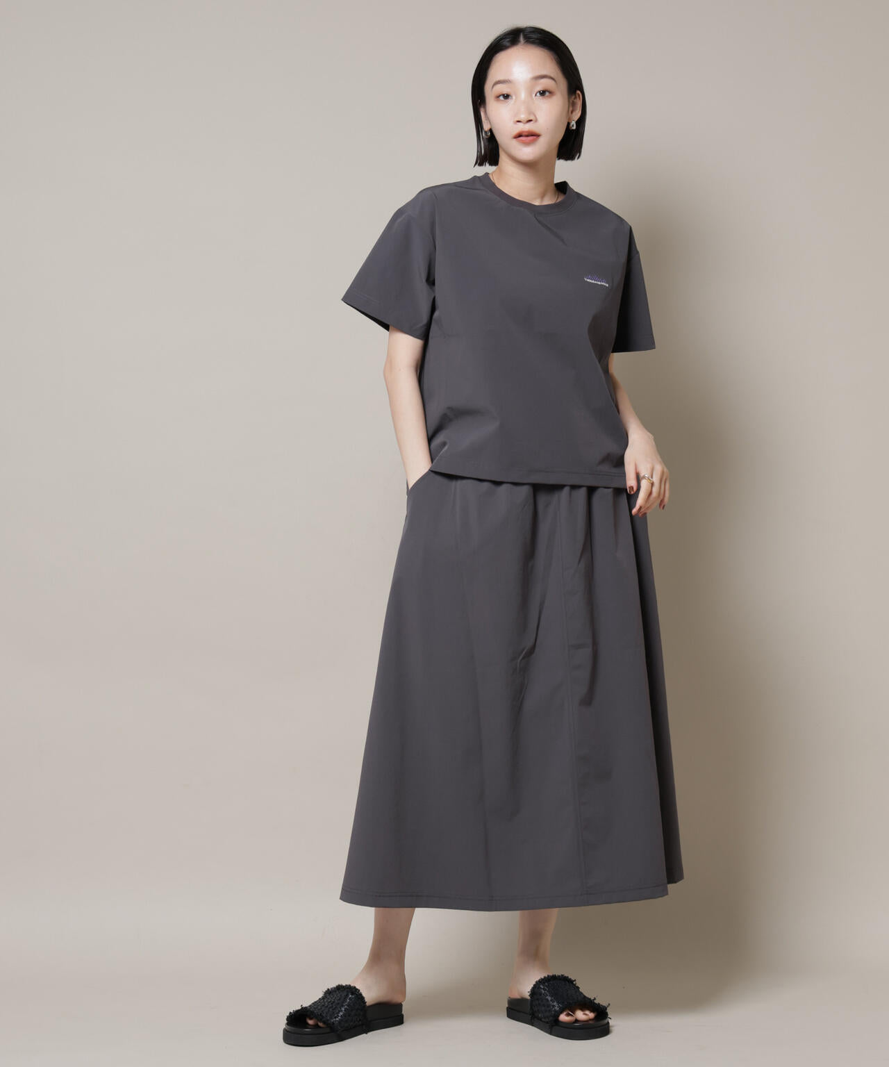THOUSAND MILE/ショートスリーブTシャツ スカートセット 6715131001