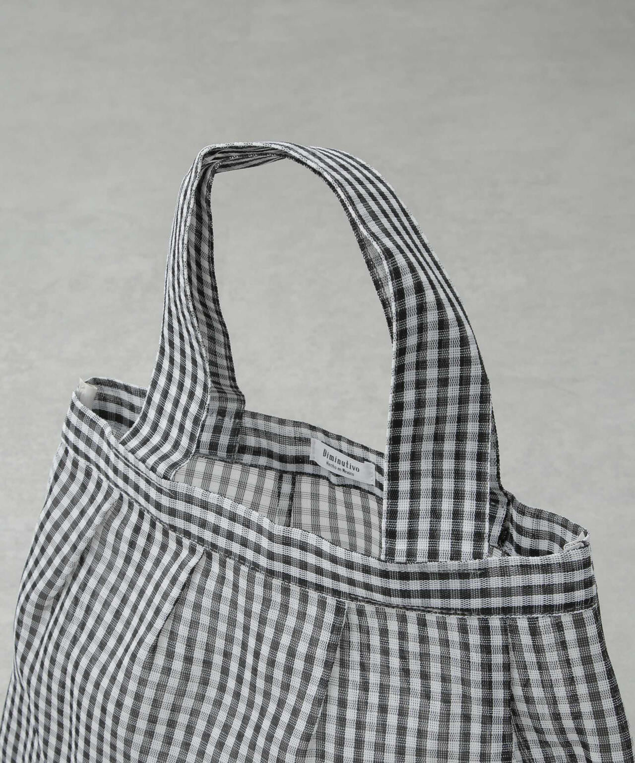 Diminutivo/MESH トート ギンガム 小 6715132067